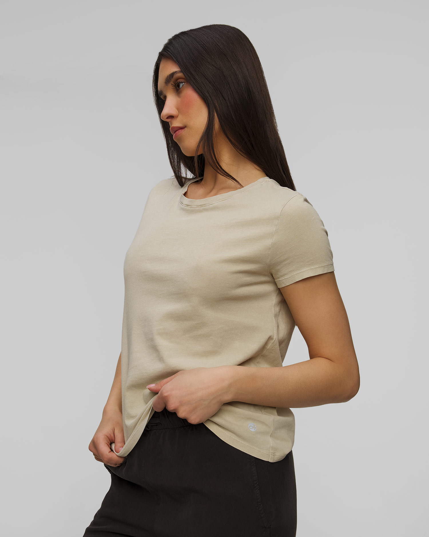 Tricou bej marmorat pentru femei Deha