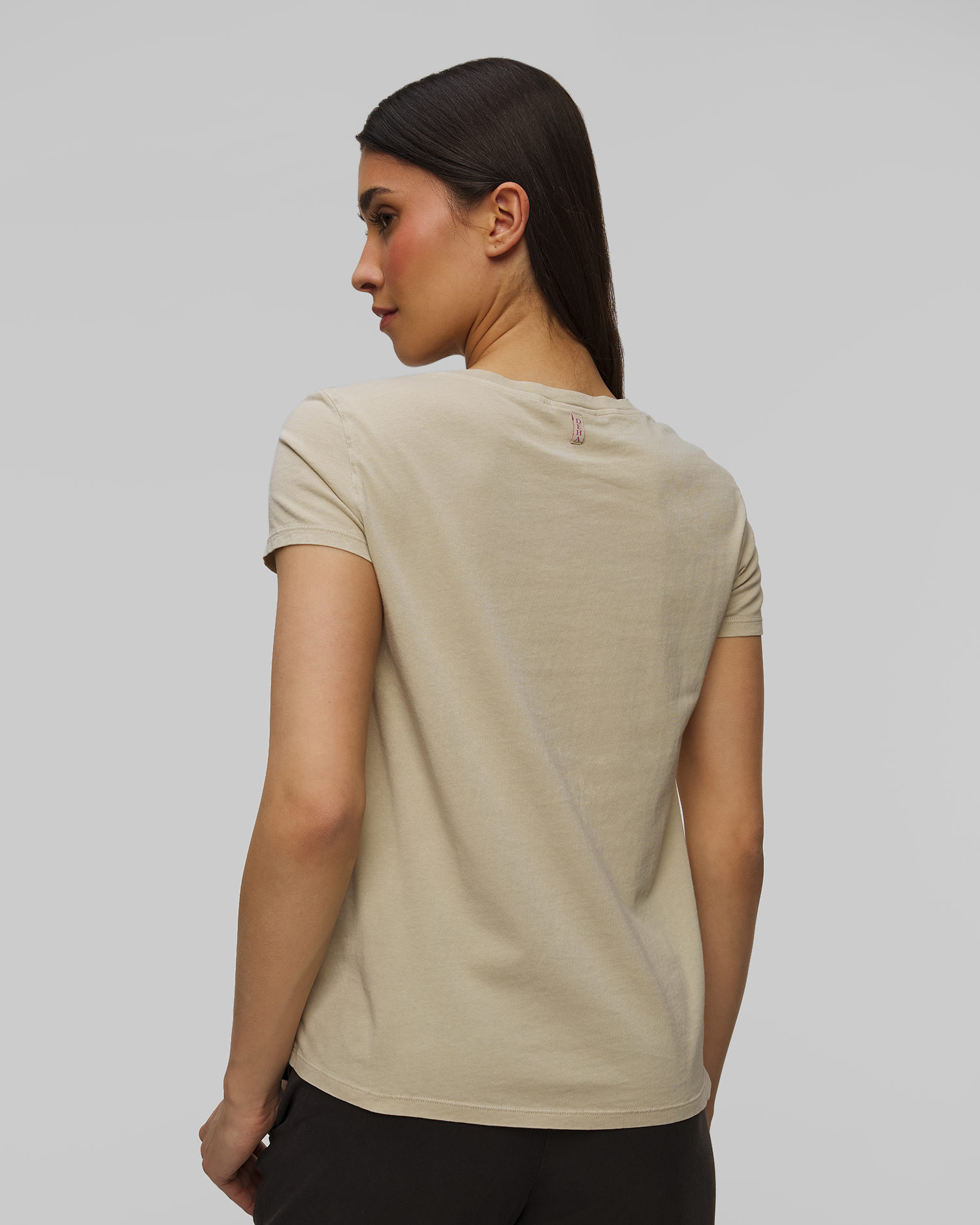 Tricou bej marmorat pentru femei Deha
