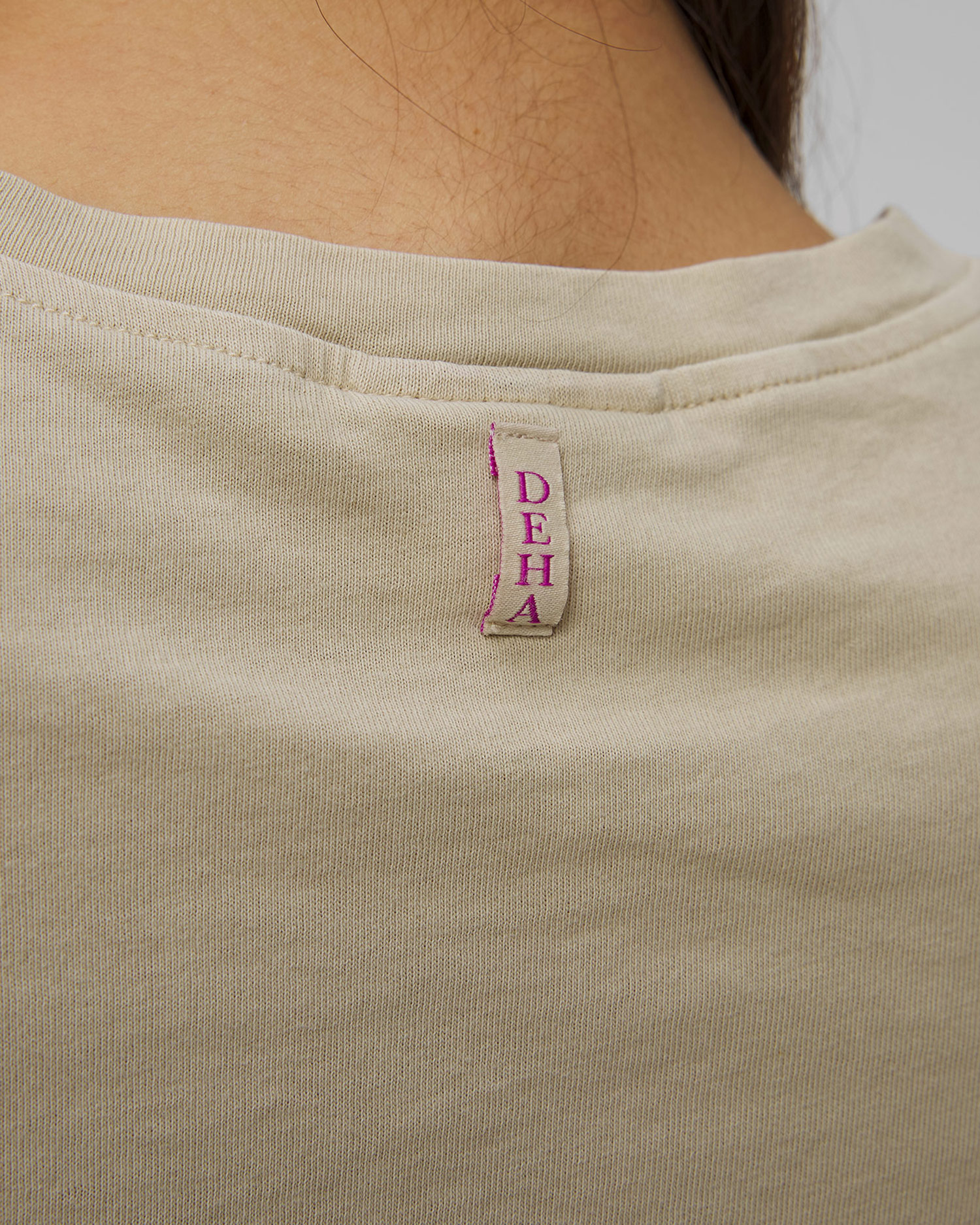 Tricou bej marmorat pentru femei Deha