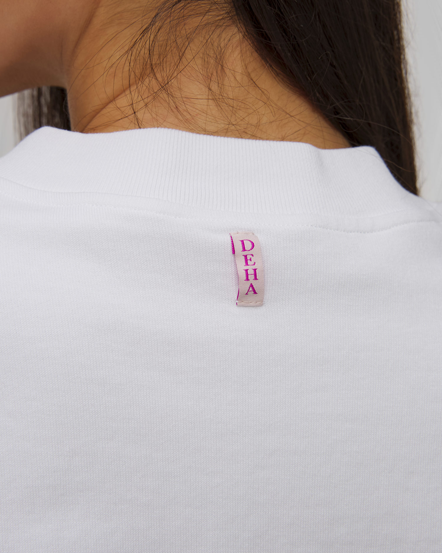 Felpa bianca con cerniera da donna Deha