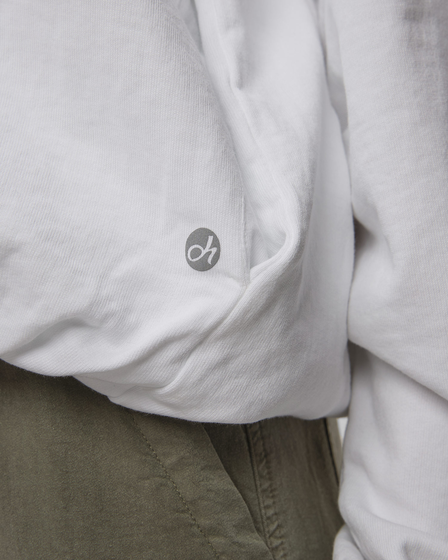 Felpa bianca con cerniera da donna Deha