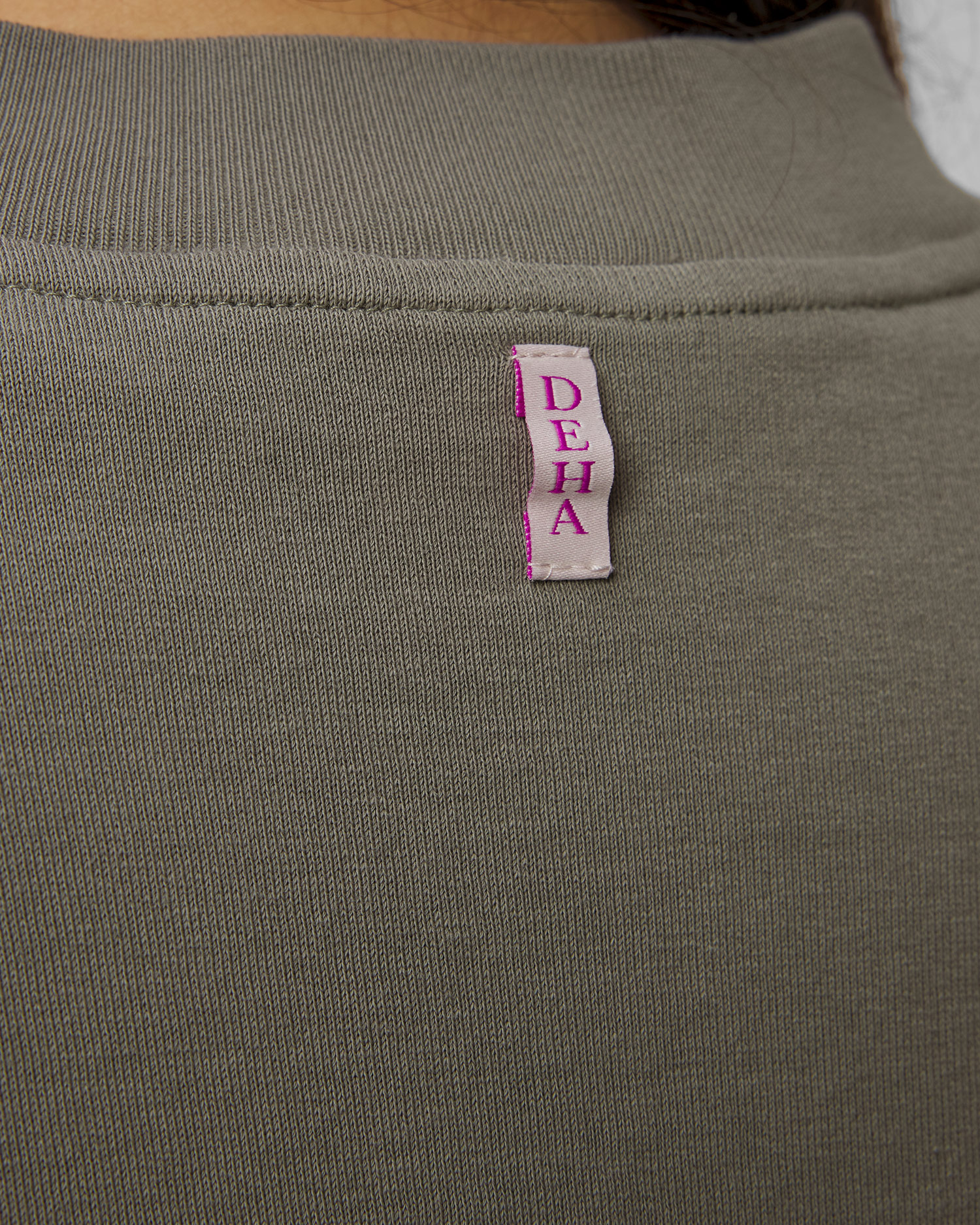 Felpa cachi con cerniera da donna Deha