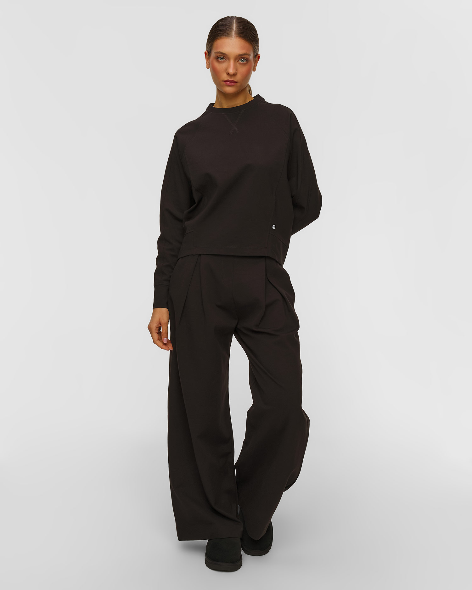 Deha Damen-Sweatshirt in Schwarz