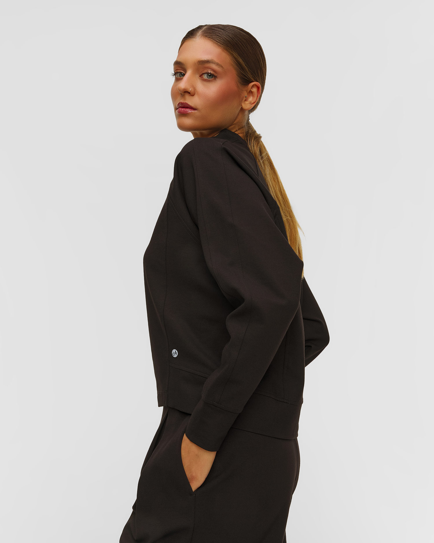 Deha Damen-Sweatshirt in Schwarz