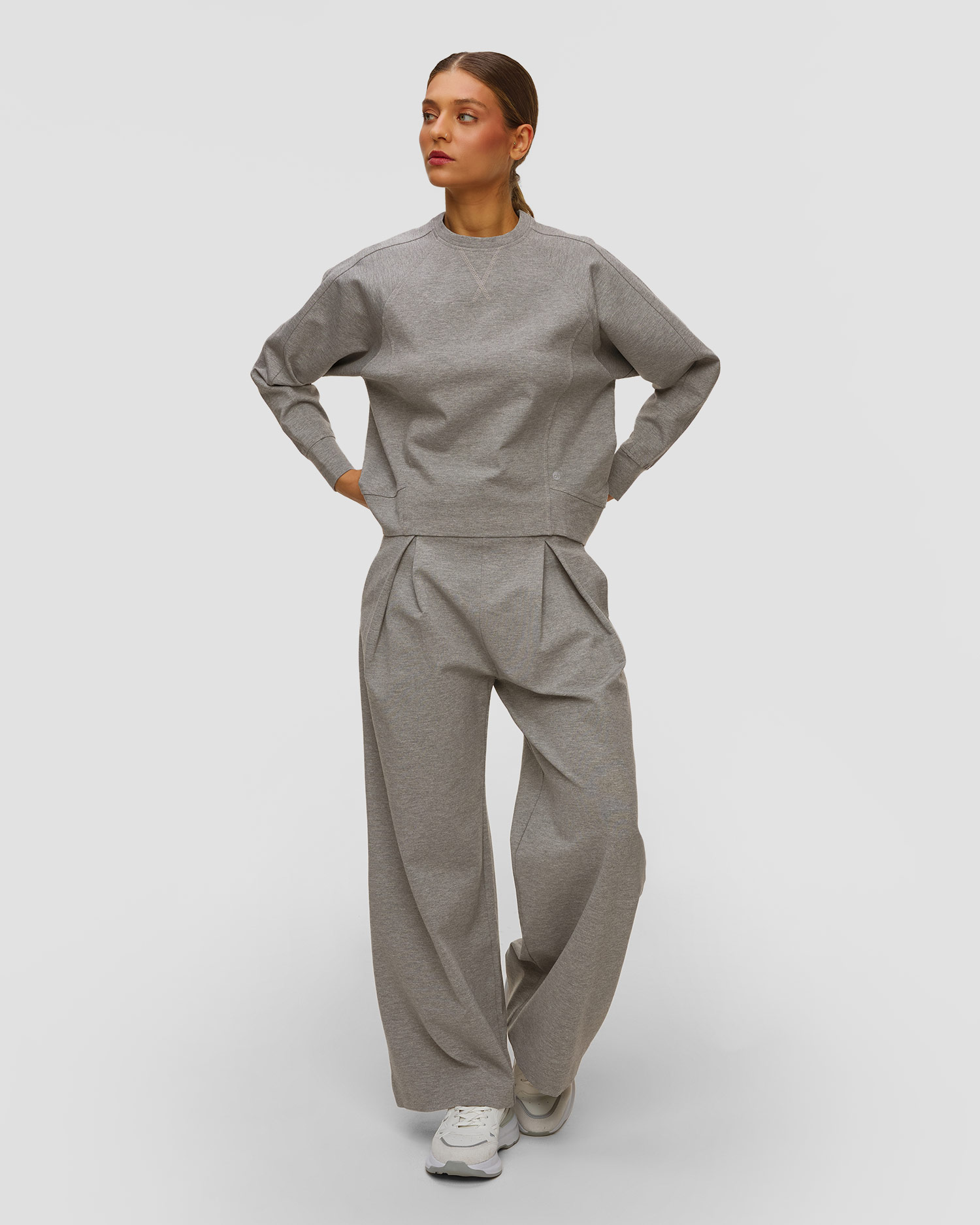 Deha Damen-Sweatshirt in Grau
