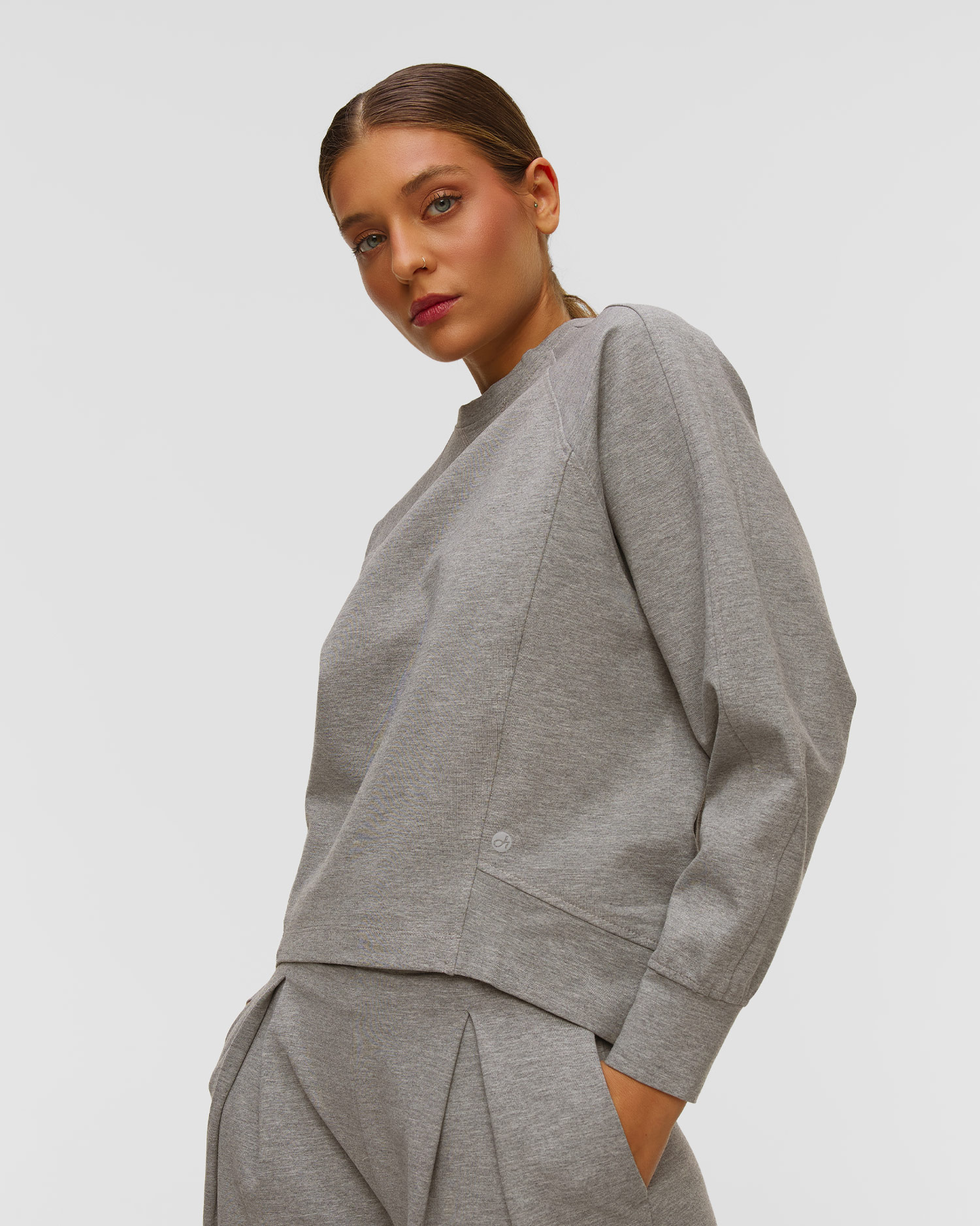 Women's grey sweatshirt Deha