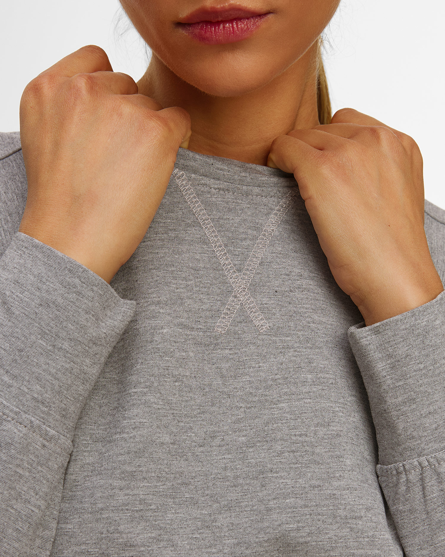 Women's grey sweatshirt Deha