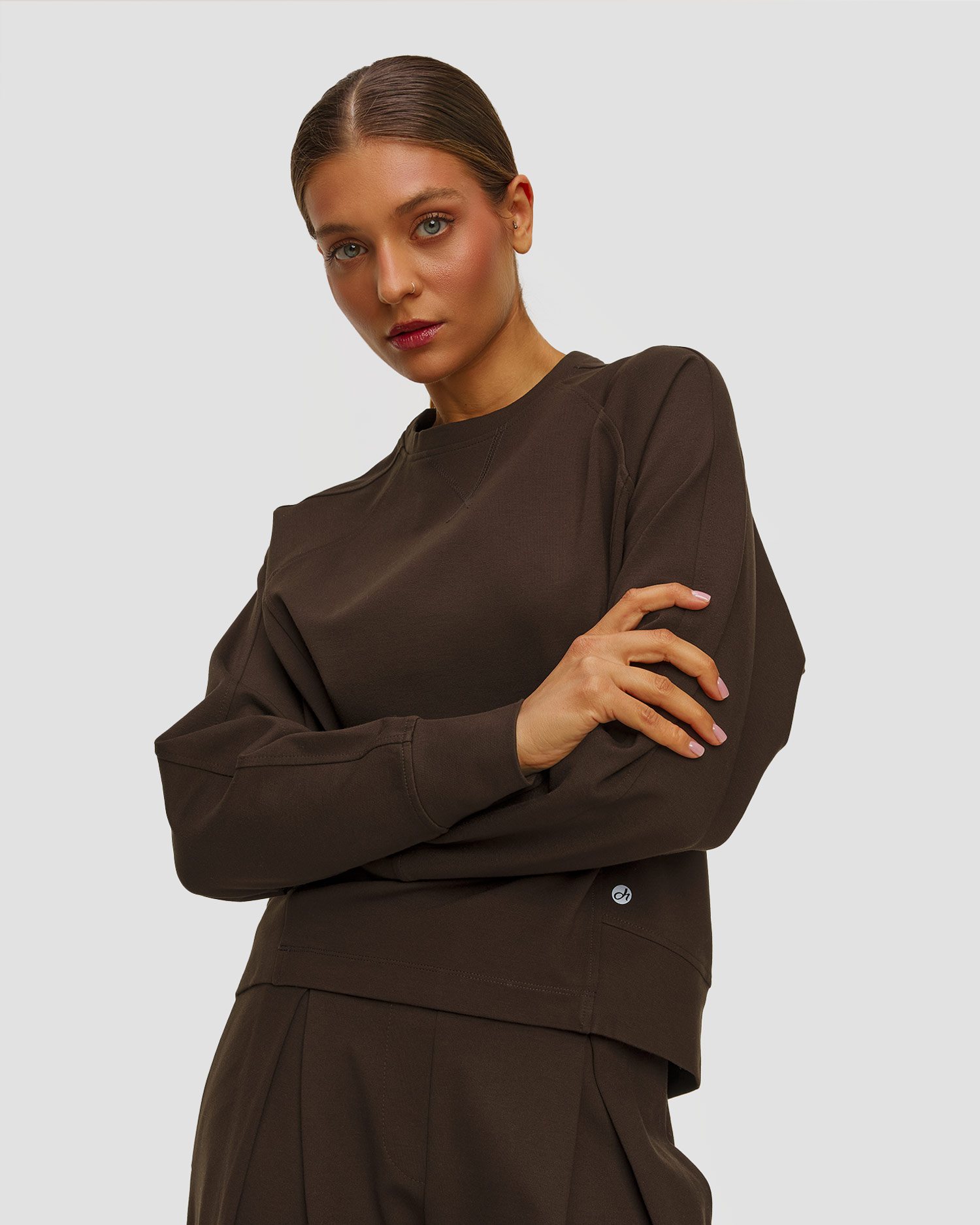 Women's beige sweatshirt Deha