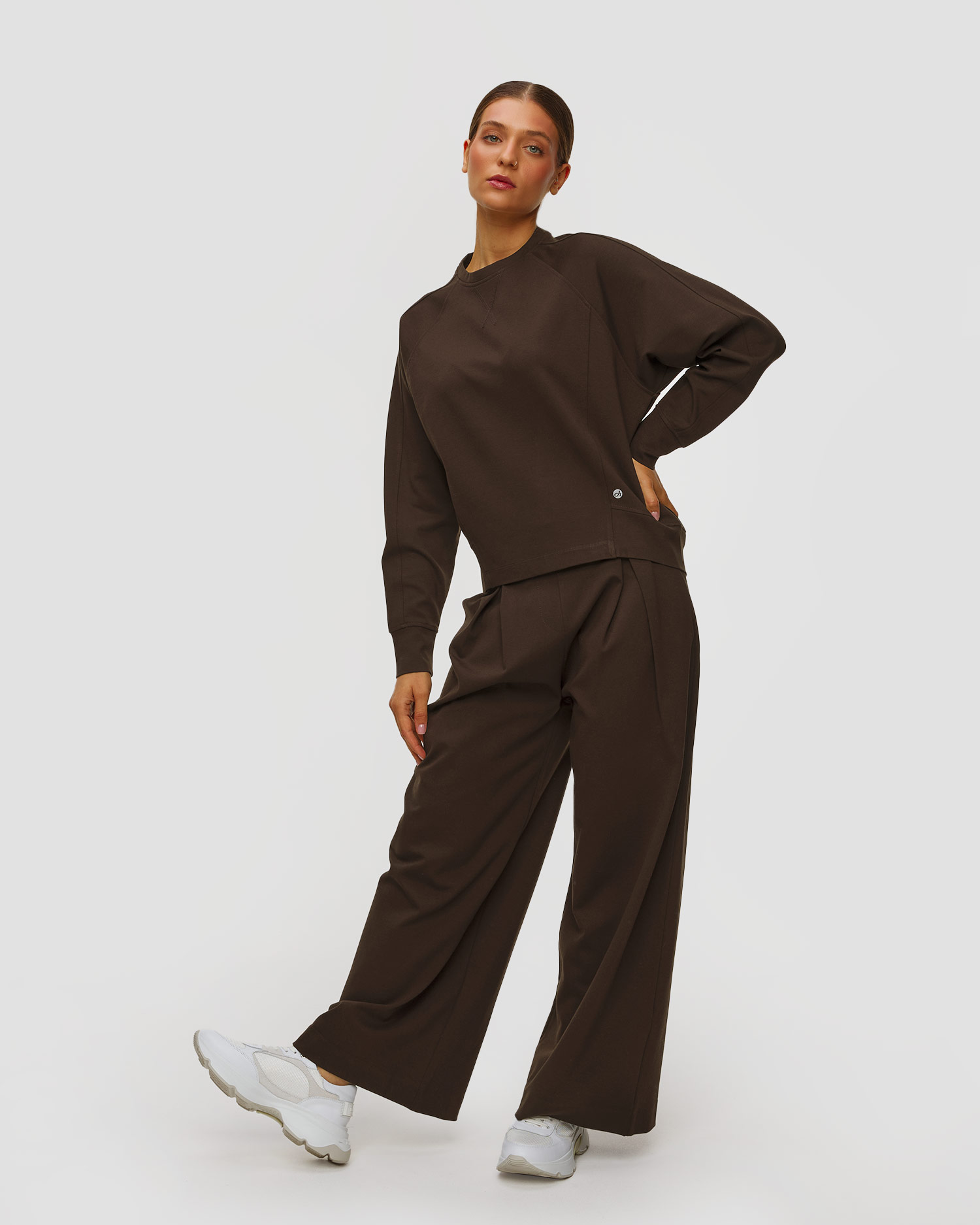 Deha Damen-Sweatshirt in Braun