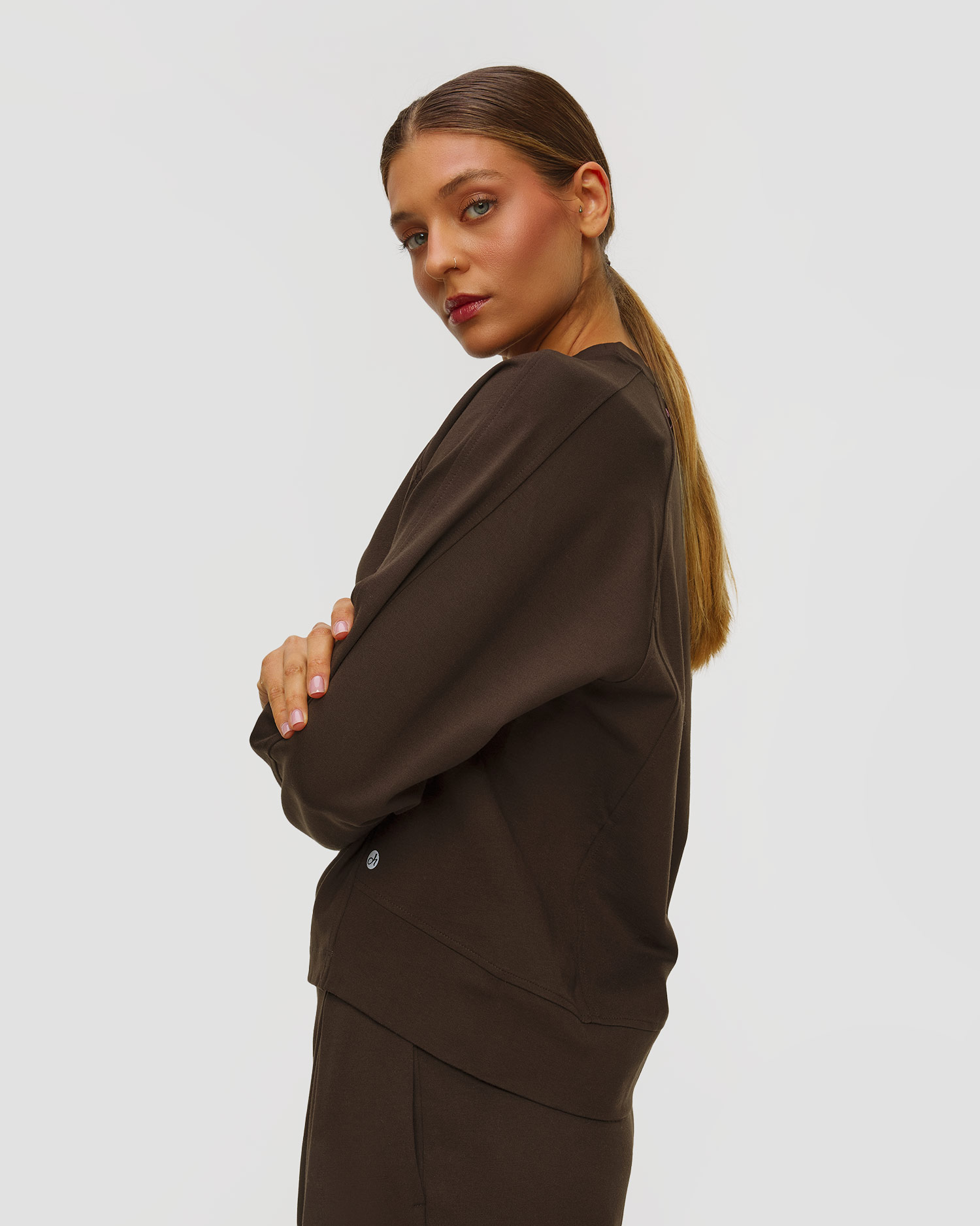 Deha Damen-Sweatshirt in Braun
