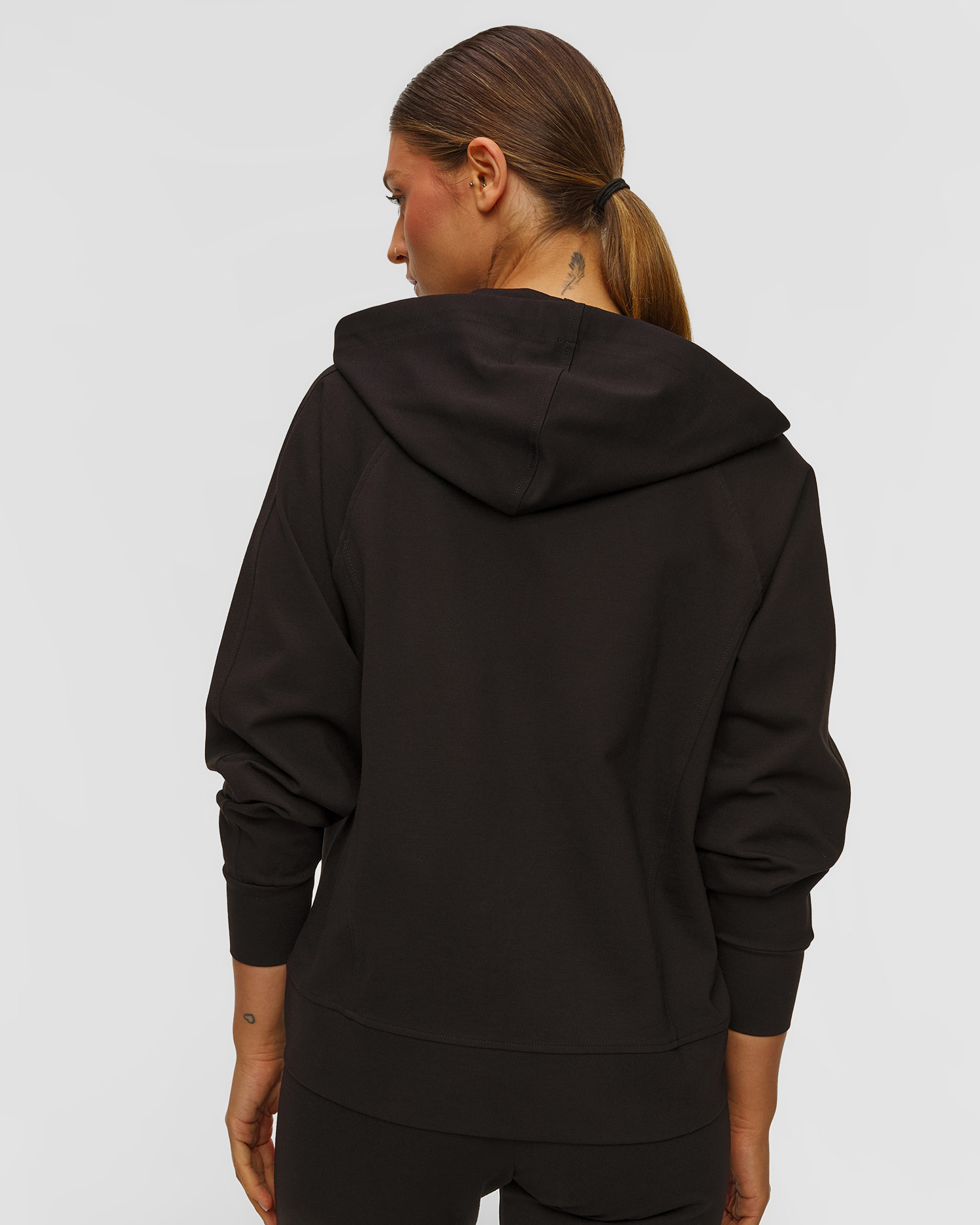 Women's black hoodie Deha