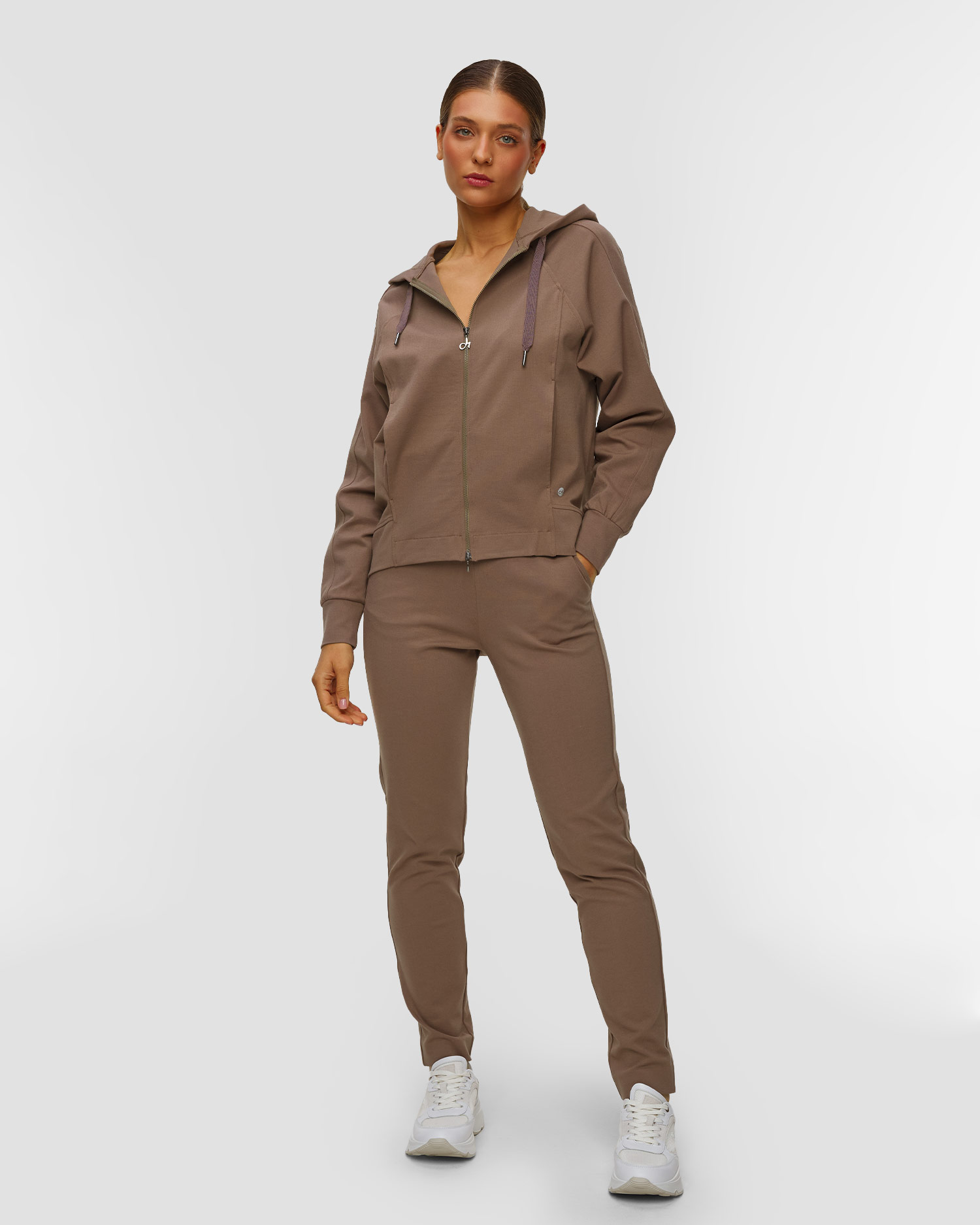 Women's brown hoodie Deha