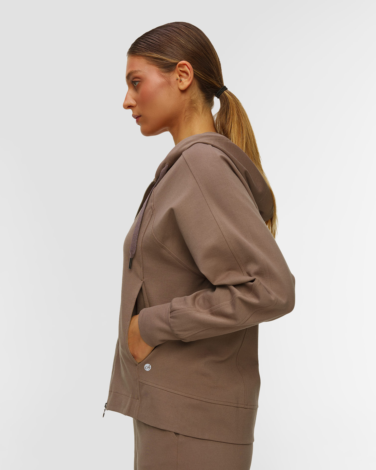 Women's brown hoodie Deha