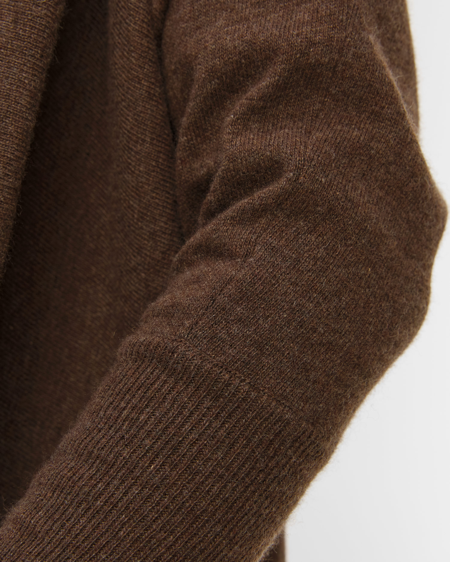 Brązowy sweter z wełną damski Deha