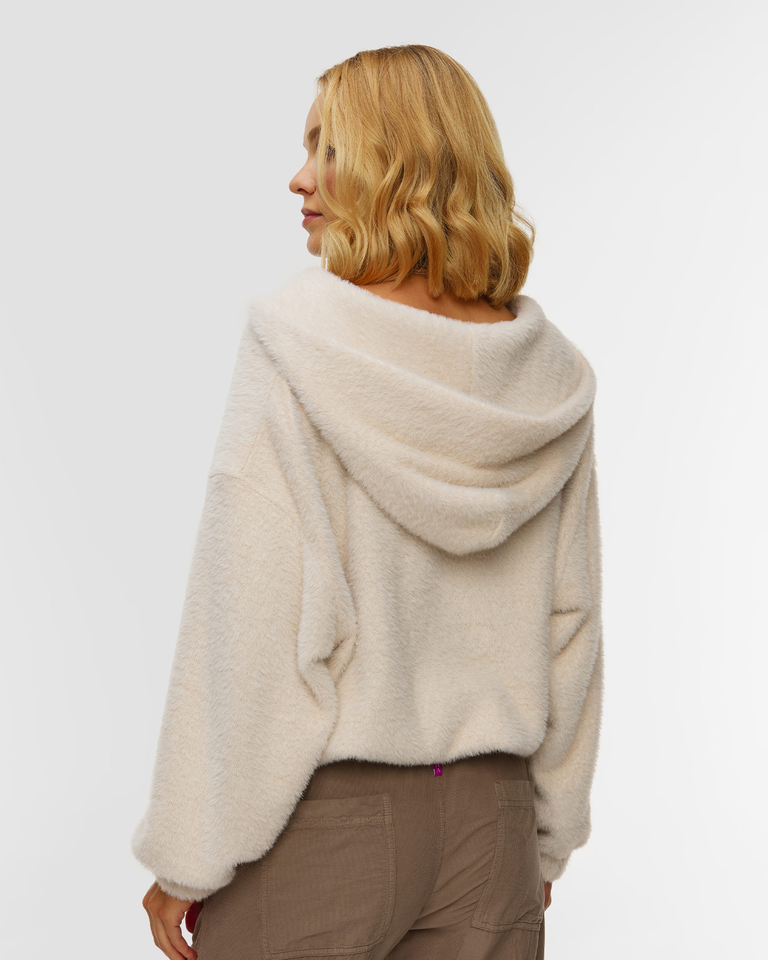 Women's white hoodie Deha