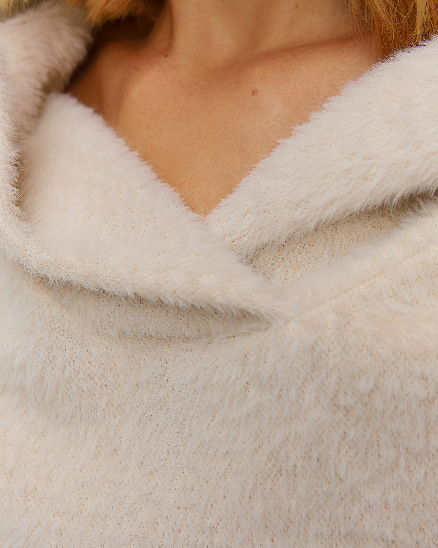 Women's white hoodie Deha