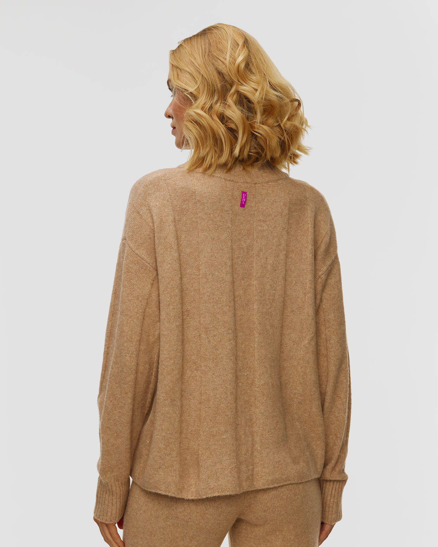 Pull avec laine beige pour femmes Deha