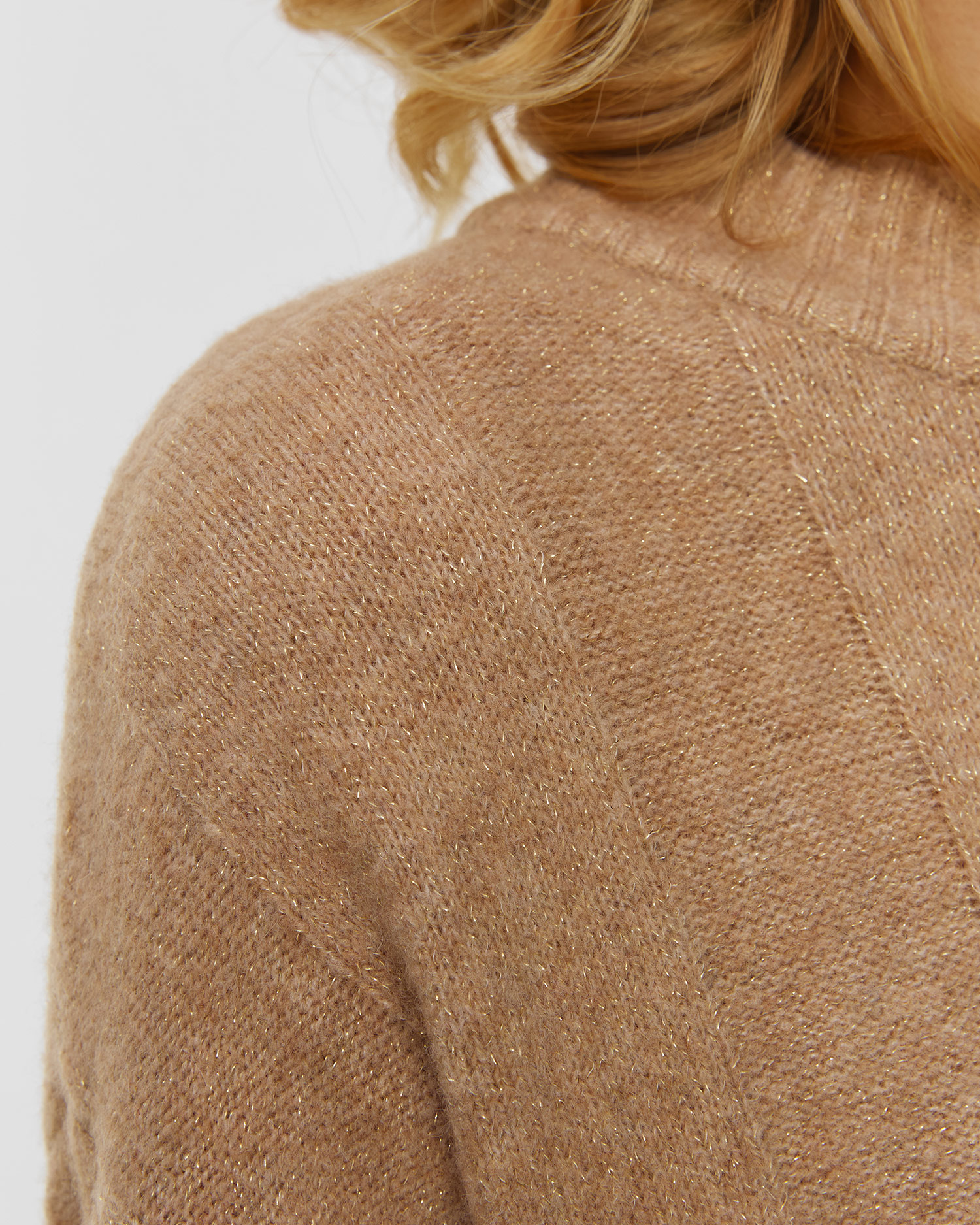 Pull avec laine beige pour femmes Deha