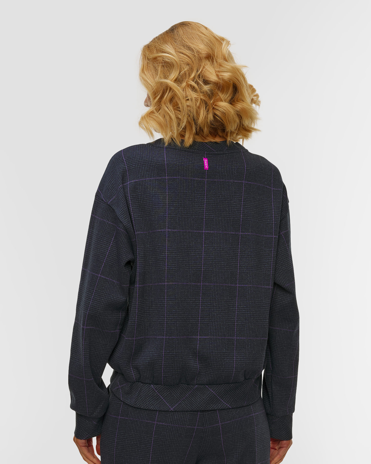 Women's checkered sweatshirt Deha