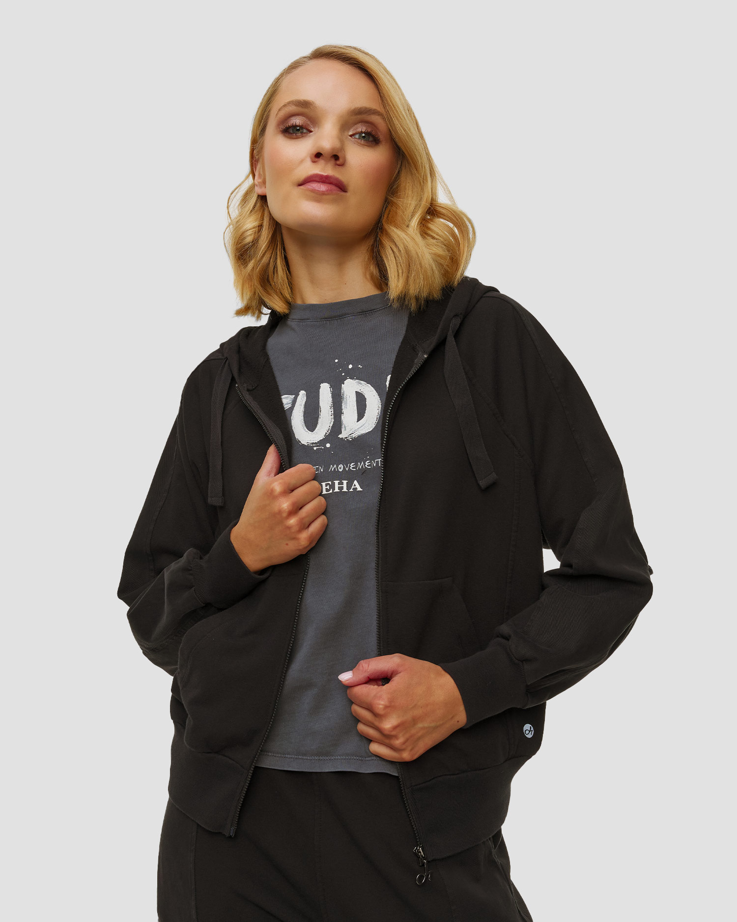 Women's black sweatshirt Deha
