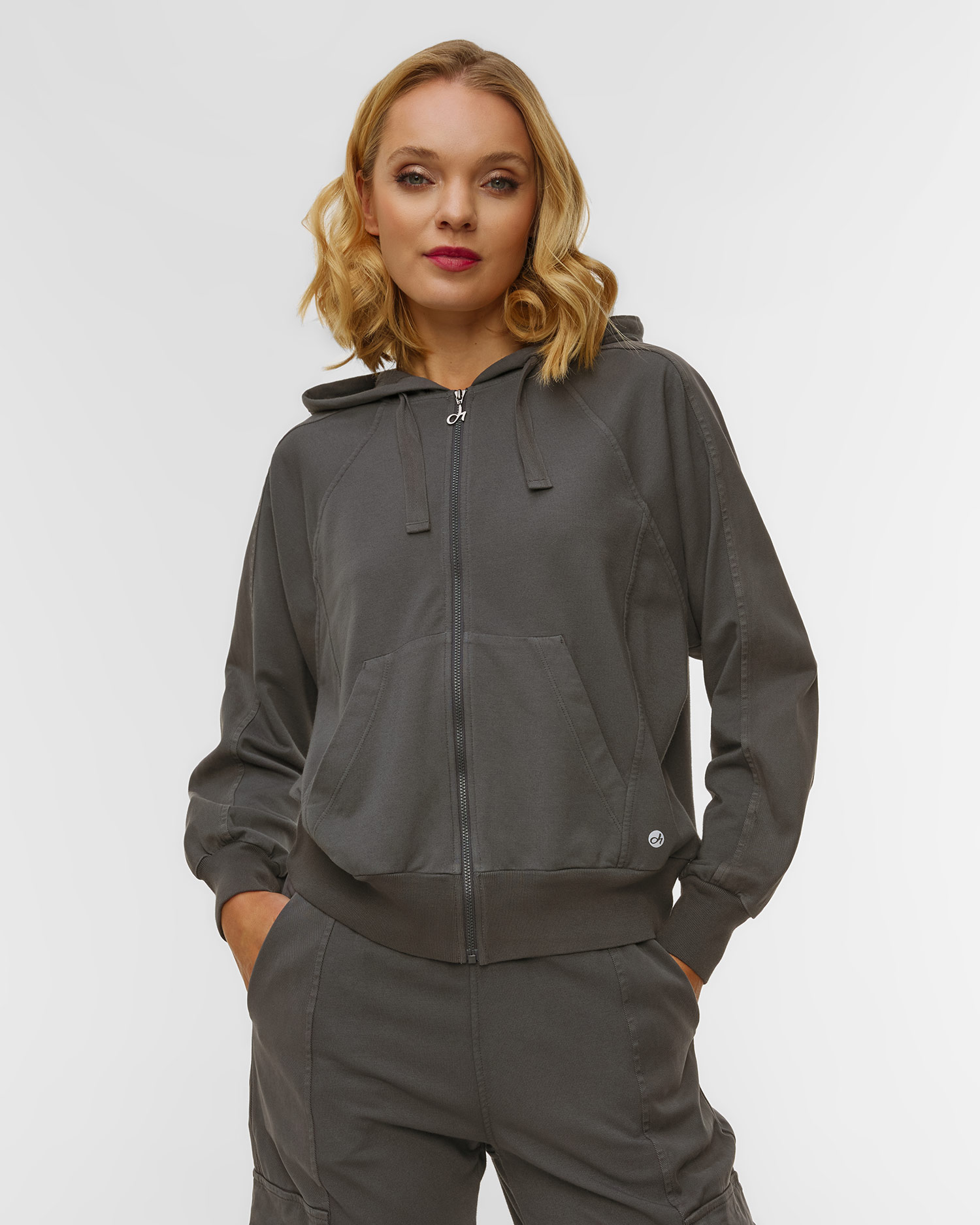 Women's black modal blend sweatshirt Deha