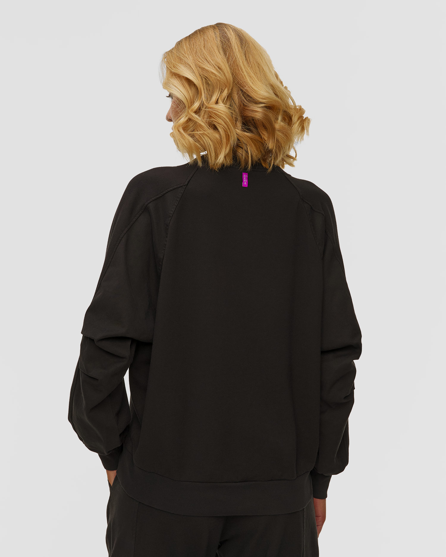Deha Damen-Sweatshirt mit Modal in Schwarz