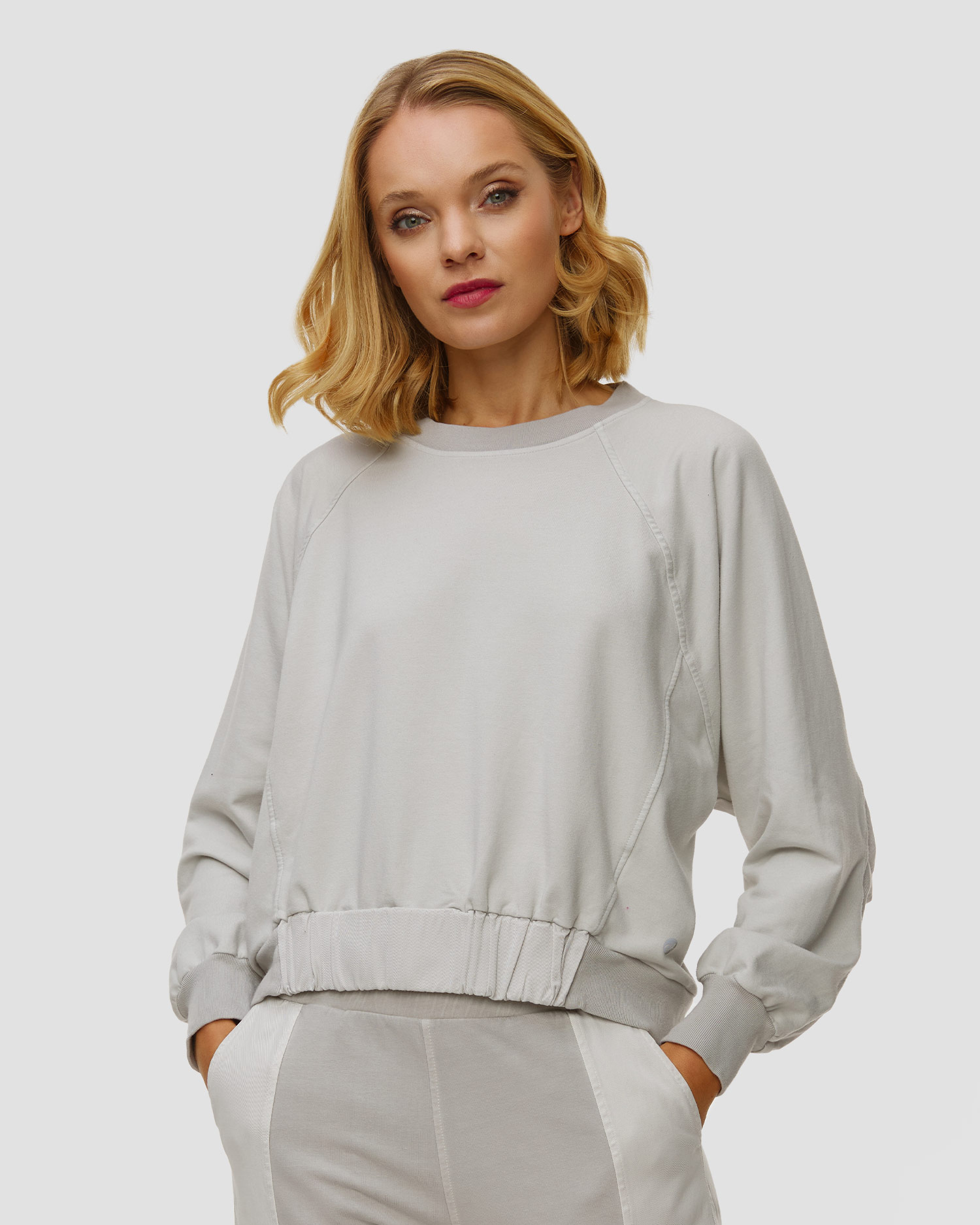 Deha Damen-Sweatshirt mit Modal in Grau