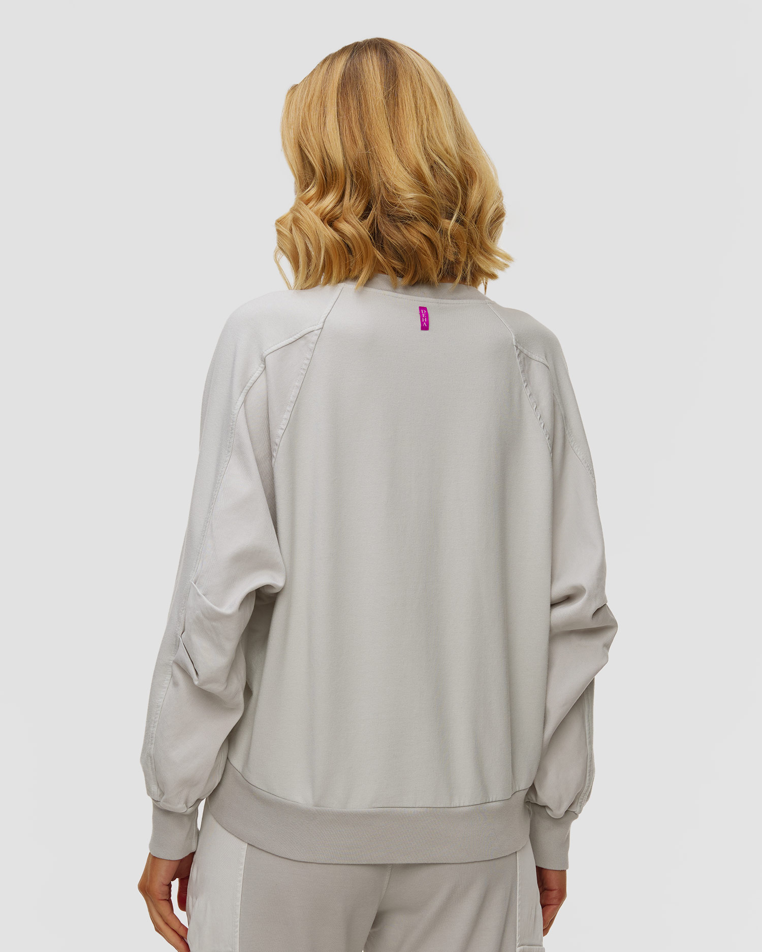 Women's grey sweatshirt with modal Deha
