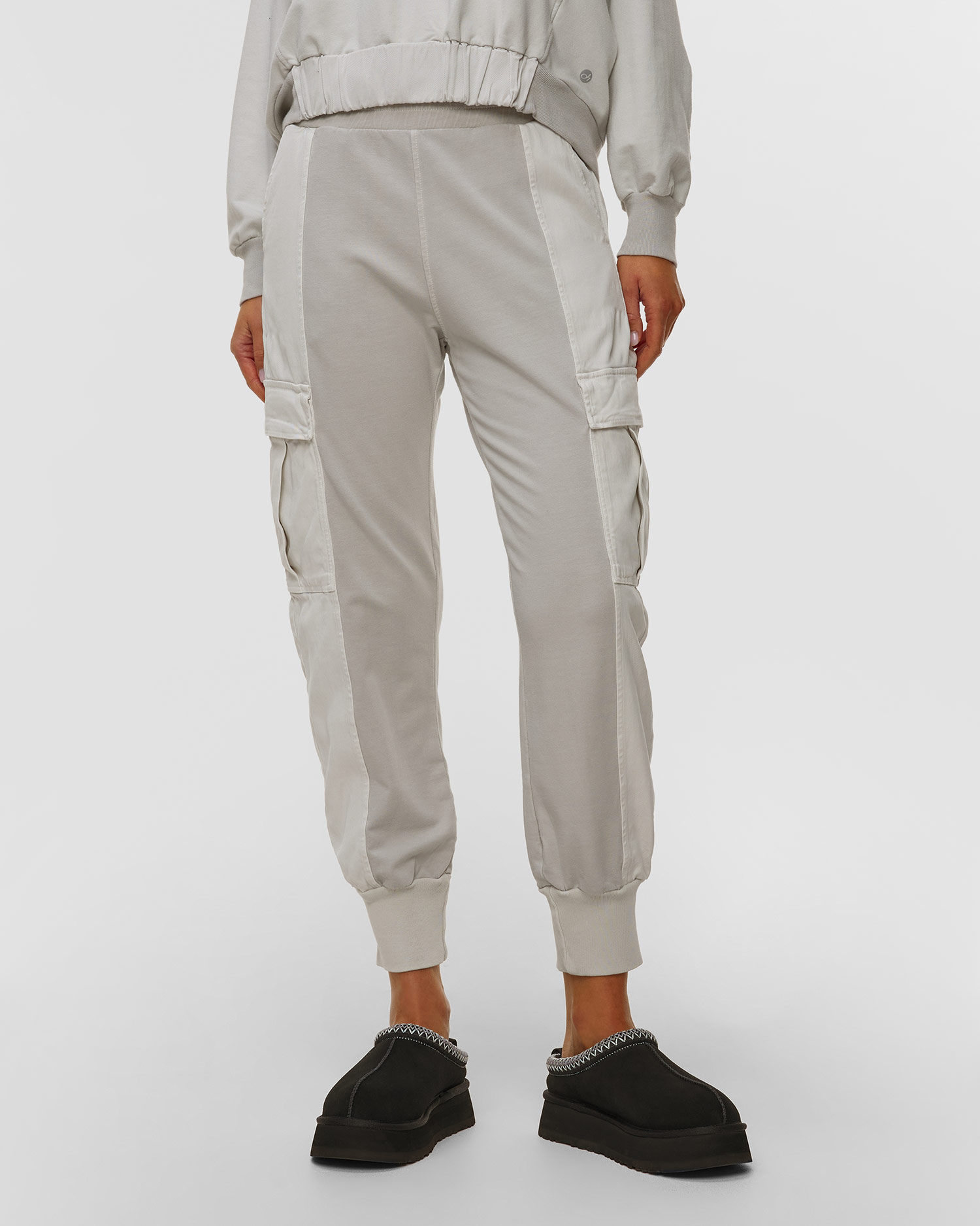 Pantaloni cargo grigi in modal da donna Deha