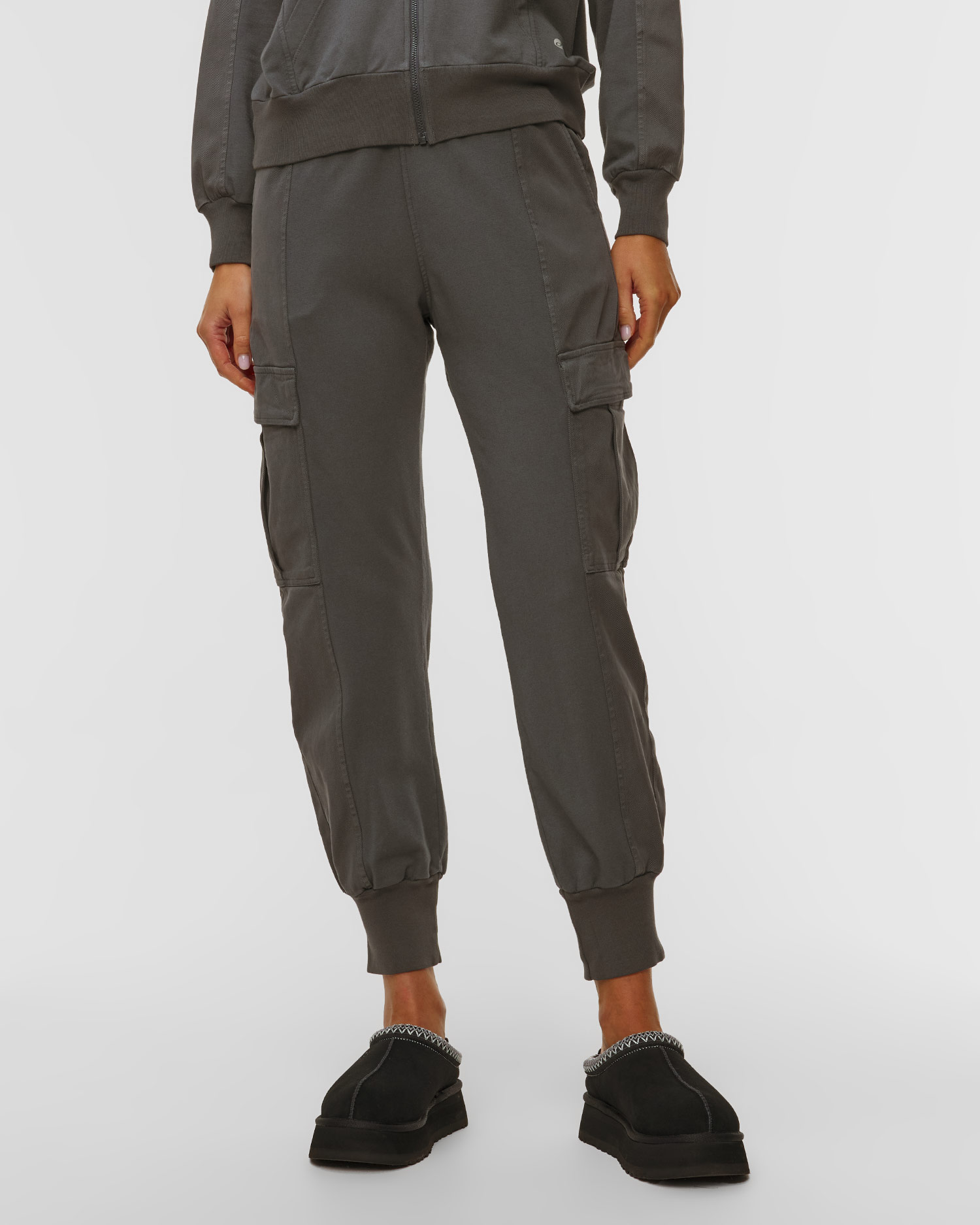 Pantaloni cargo grigi in modal da donna Deha