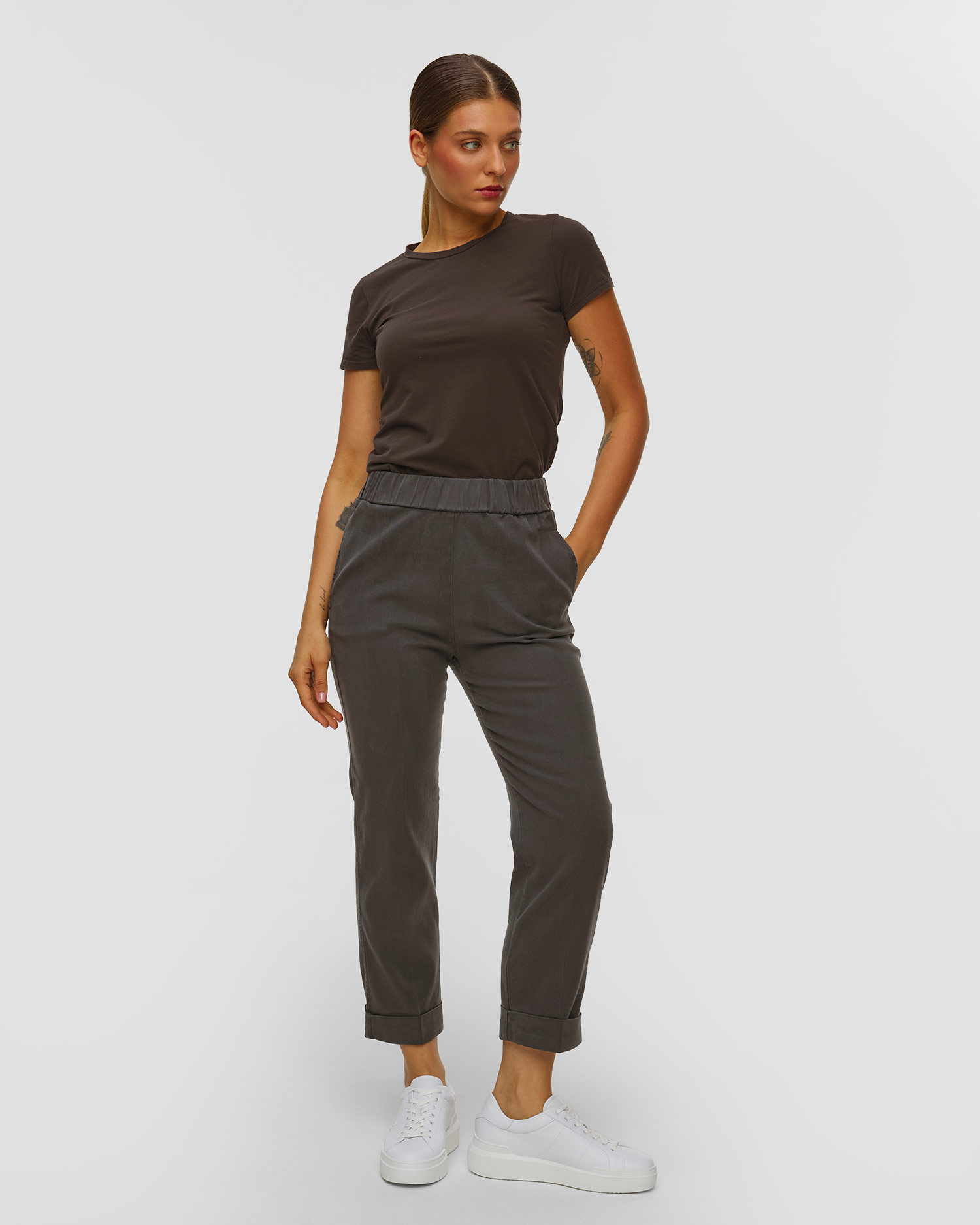 Deha Hose mit Lyocell in Grau
