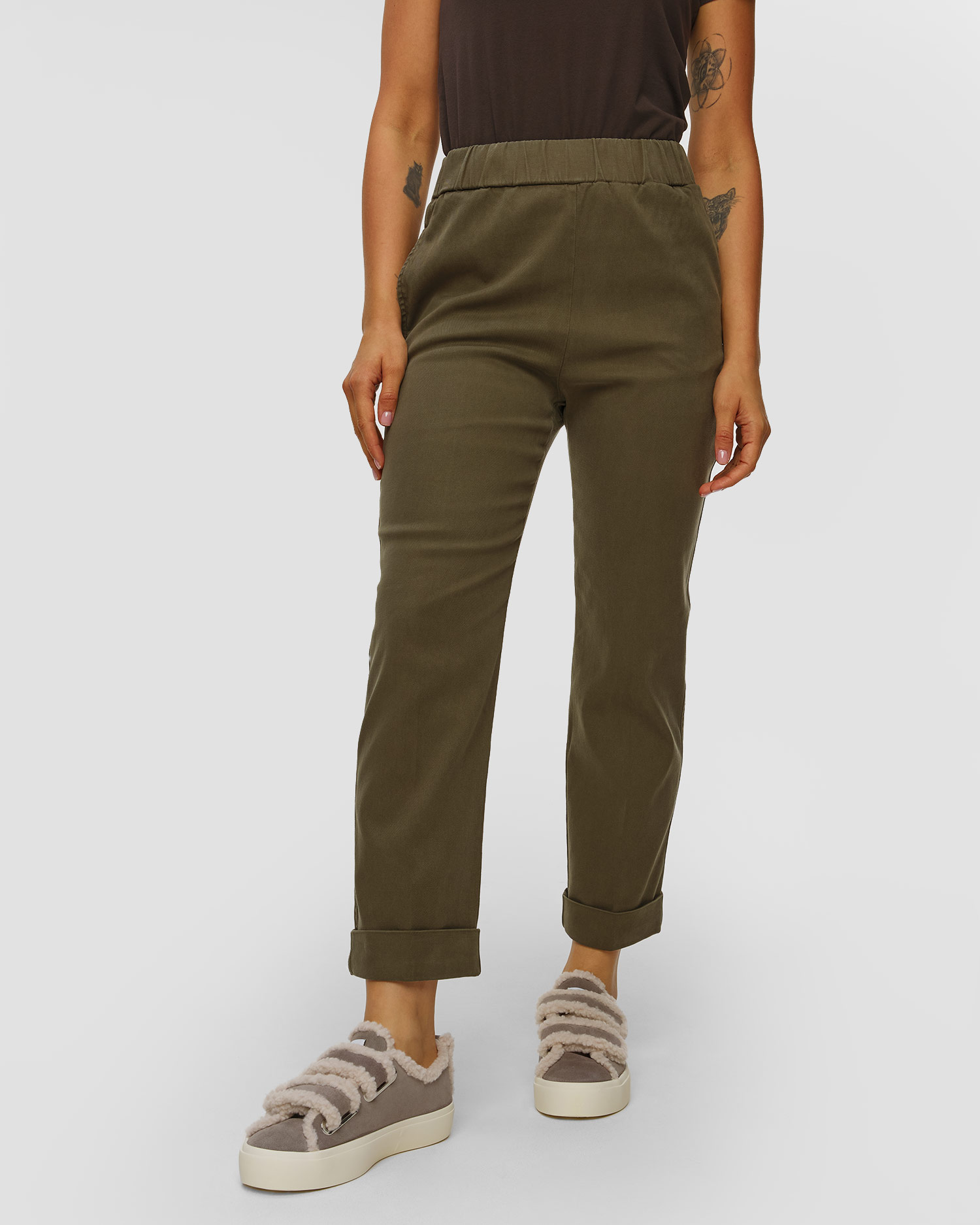 Deha Hose mit Lyocell in Grün