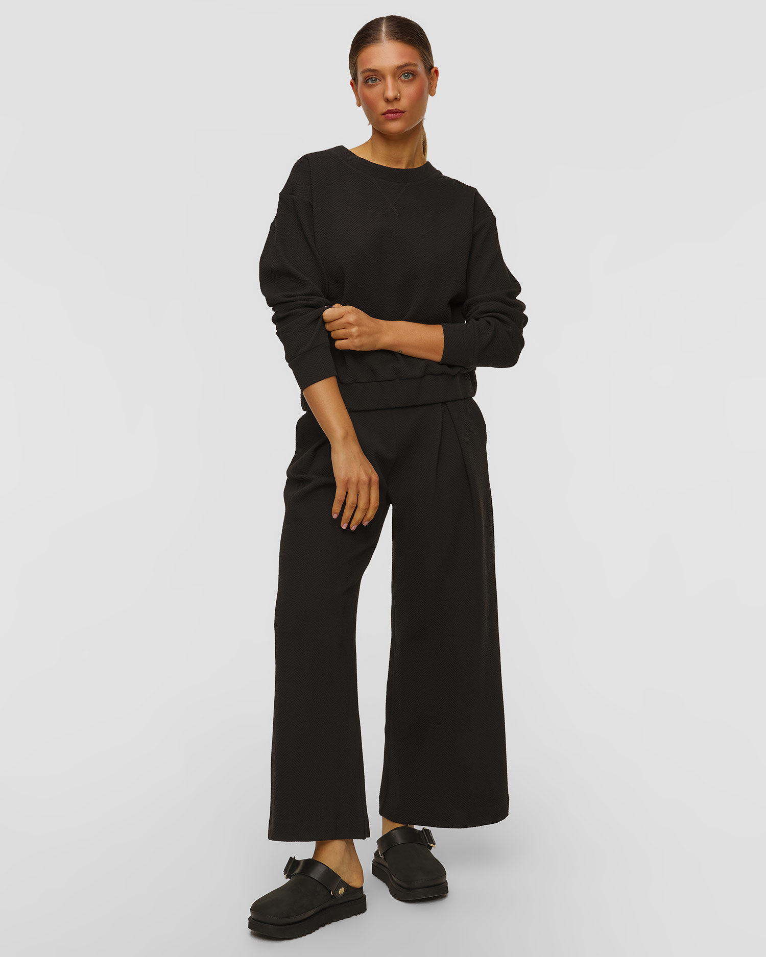 Deha Damen-Sweatshirt in Schwarz