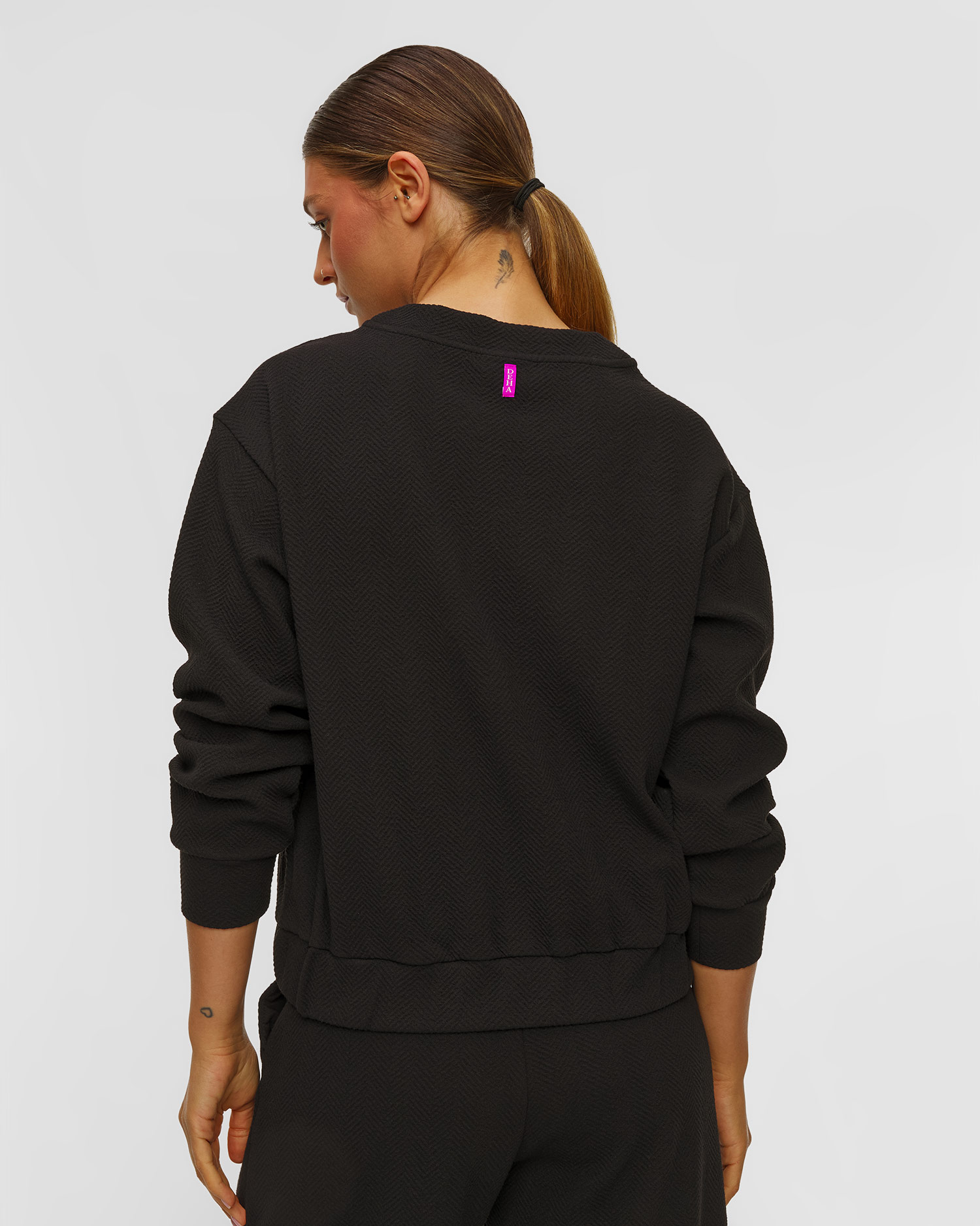Women's black sweatshirt Deha