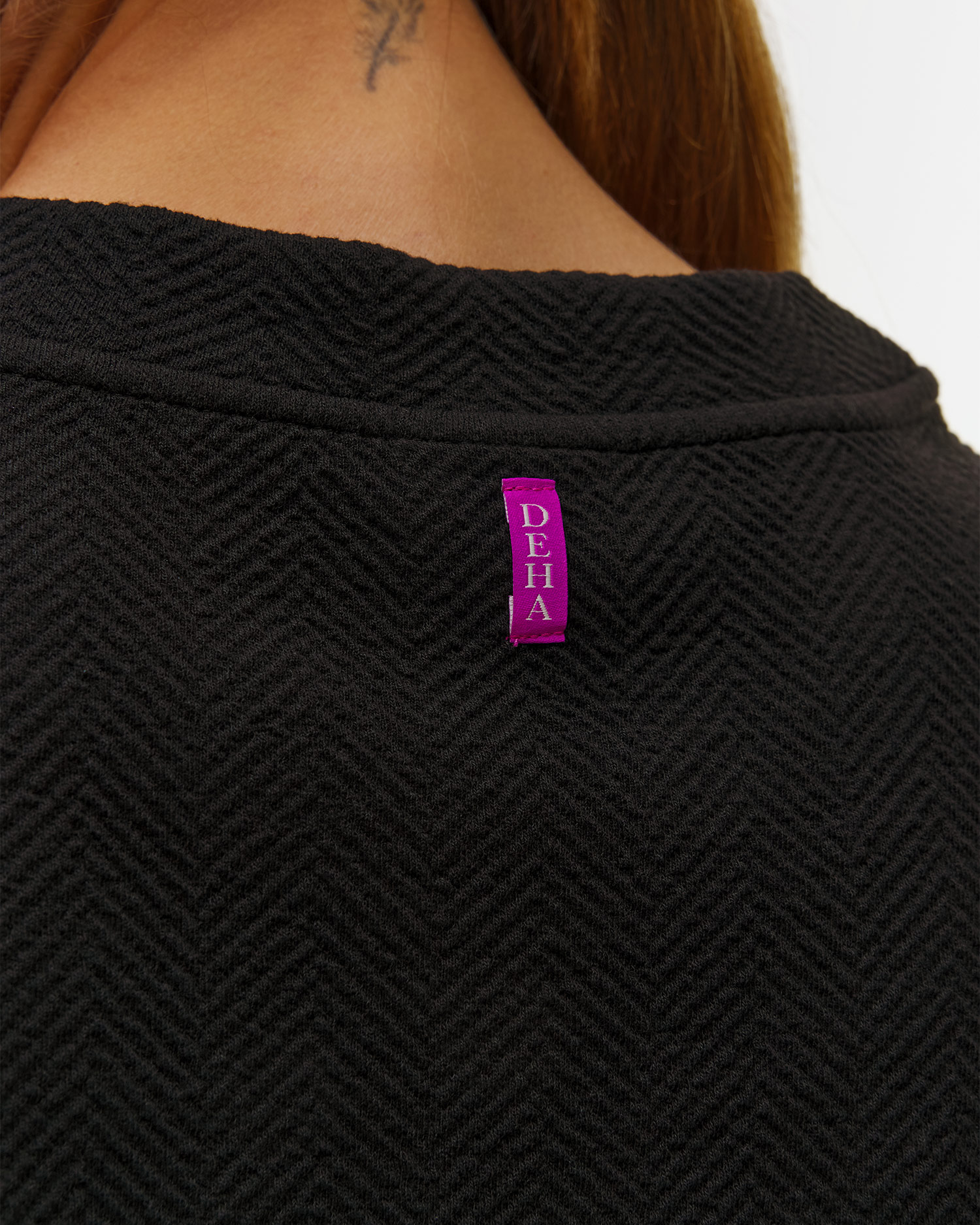 Women's black sweatshirt Deha