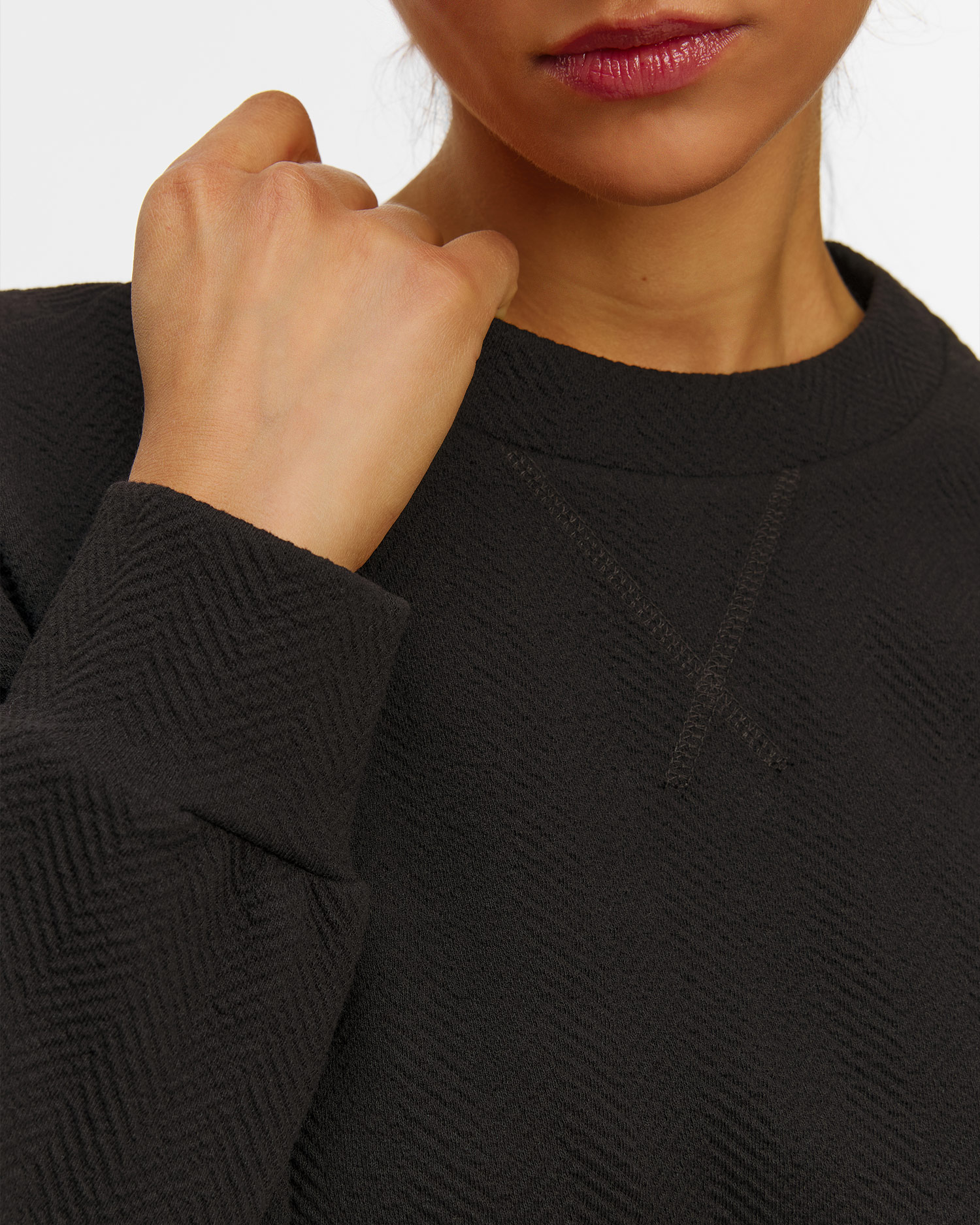 Deha Damen-Sweatshirt in Schwarz