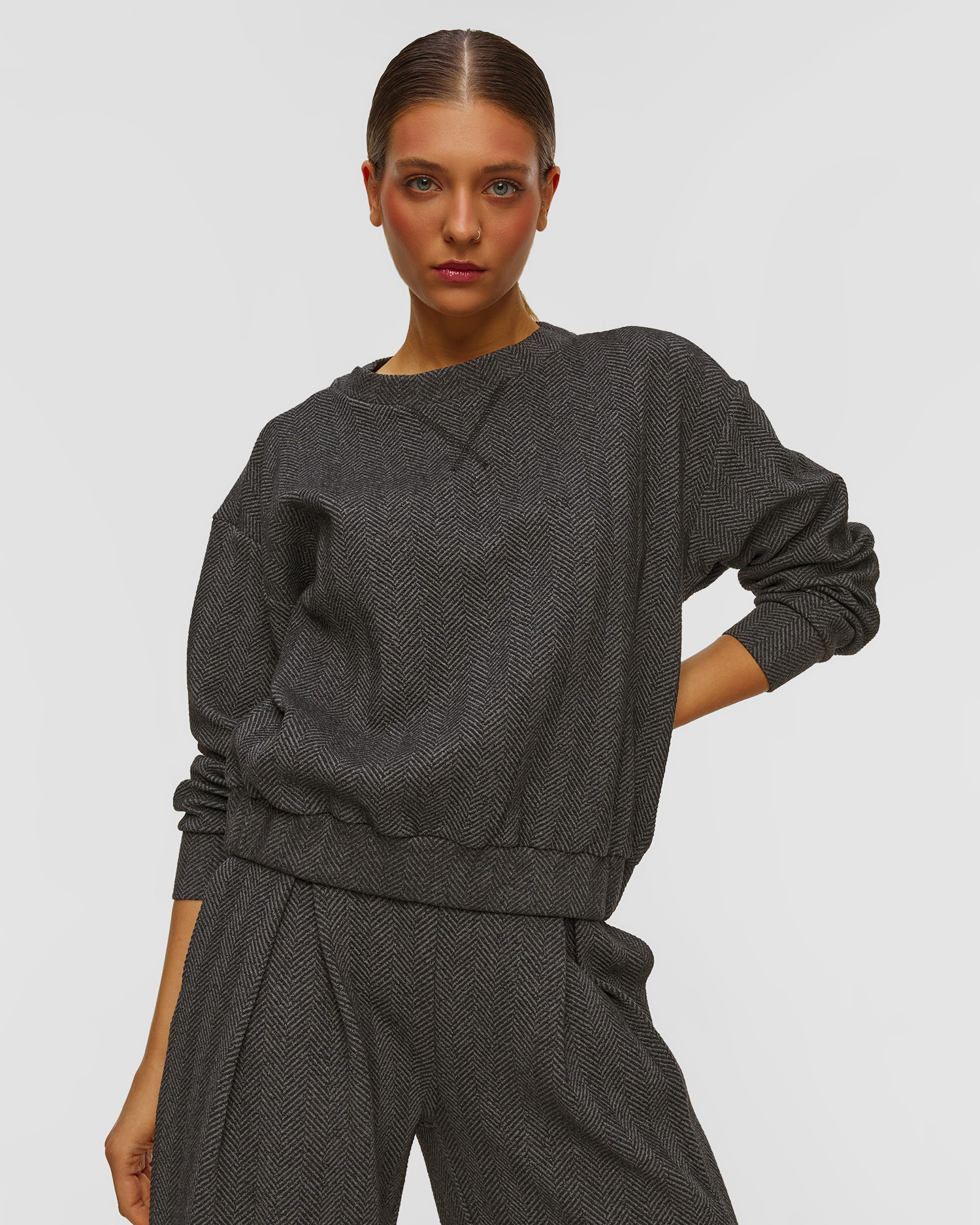 Deha Damen-Sweatshirt in Grau