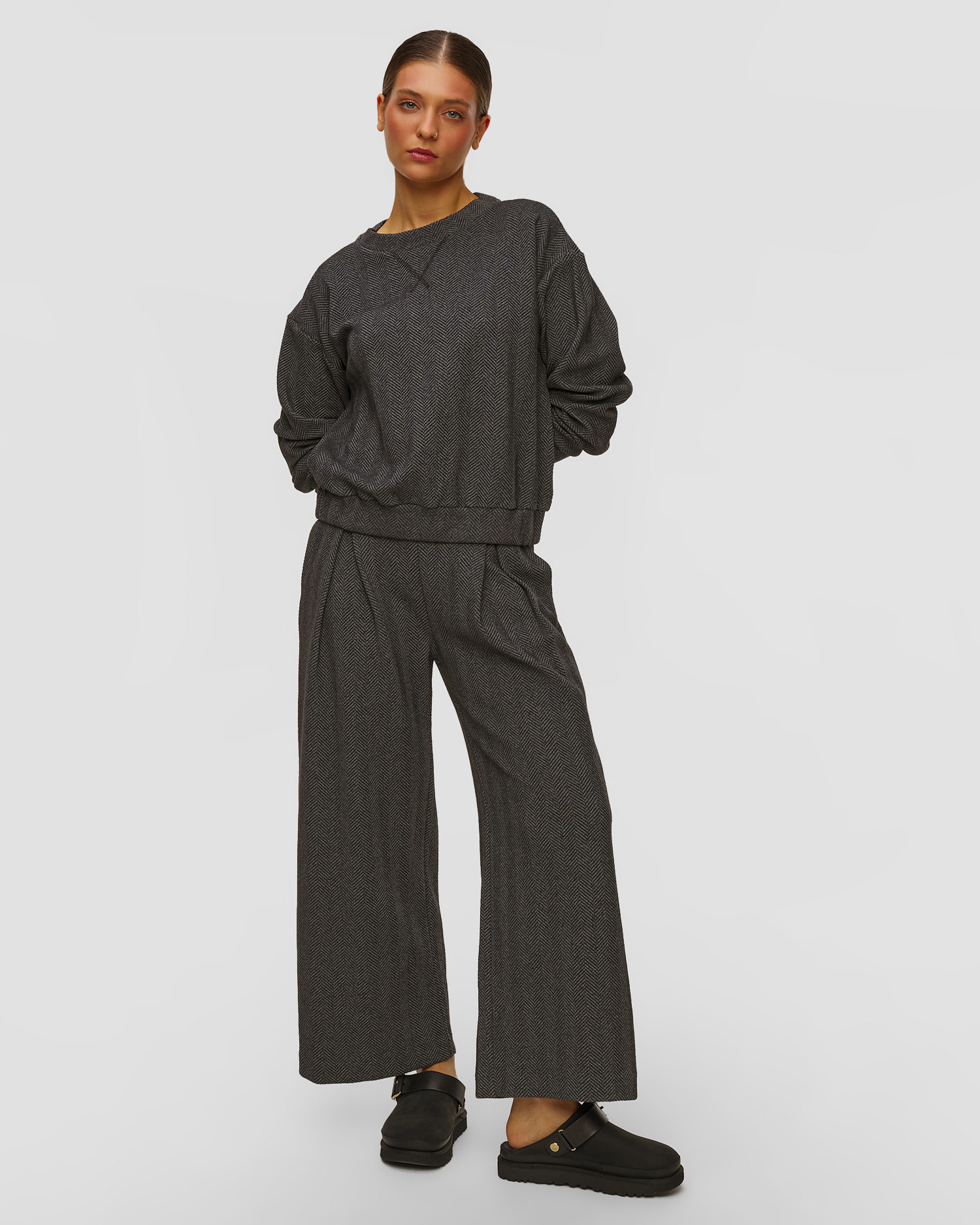 Deha Damen-Sweatshirt in Grau