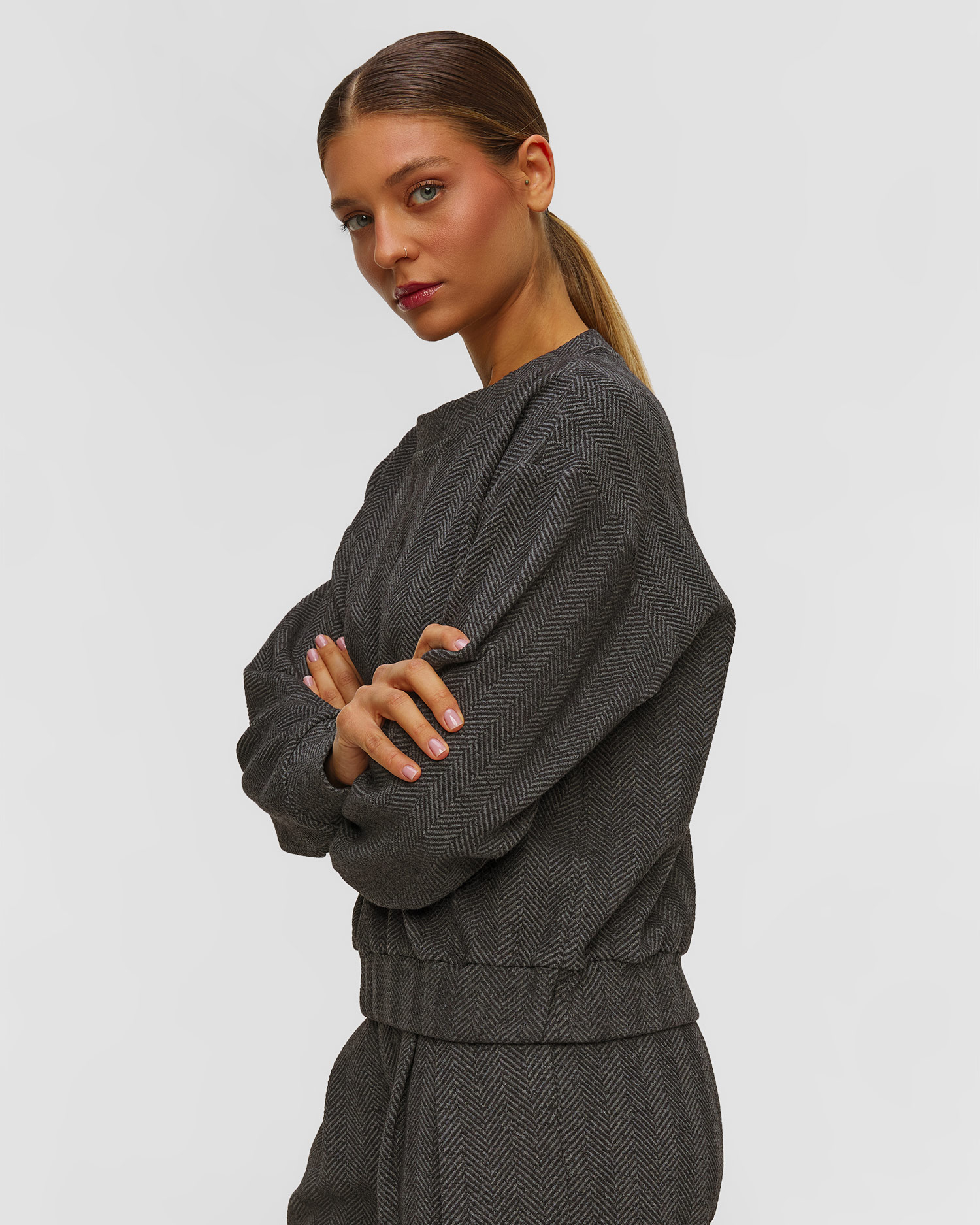 Deha Damen-Sweatshirt in Grau