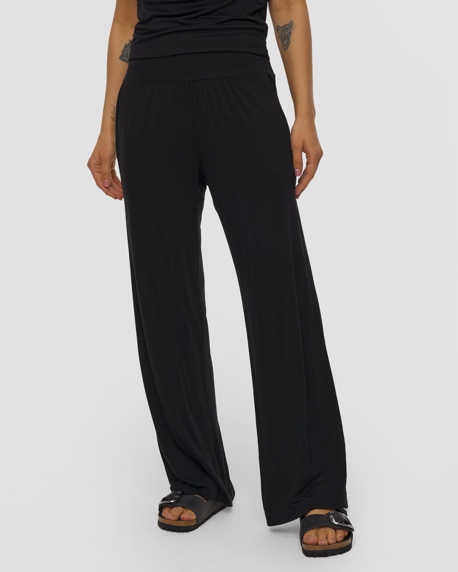 Deha Damenhose aus Viskose in Schwarz, Farbe/Muster: Czarny