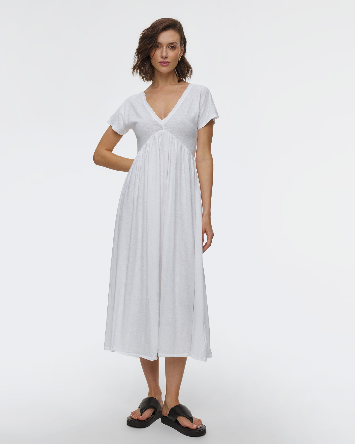 Deha Sommerkleid für Damen in Weiß, Farbe/Muster: Biały