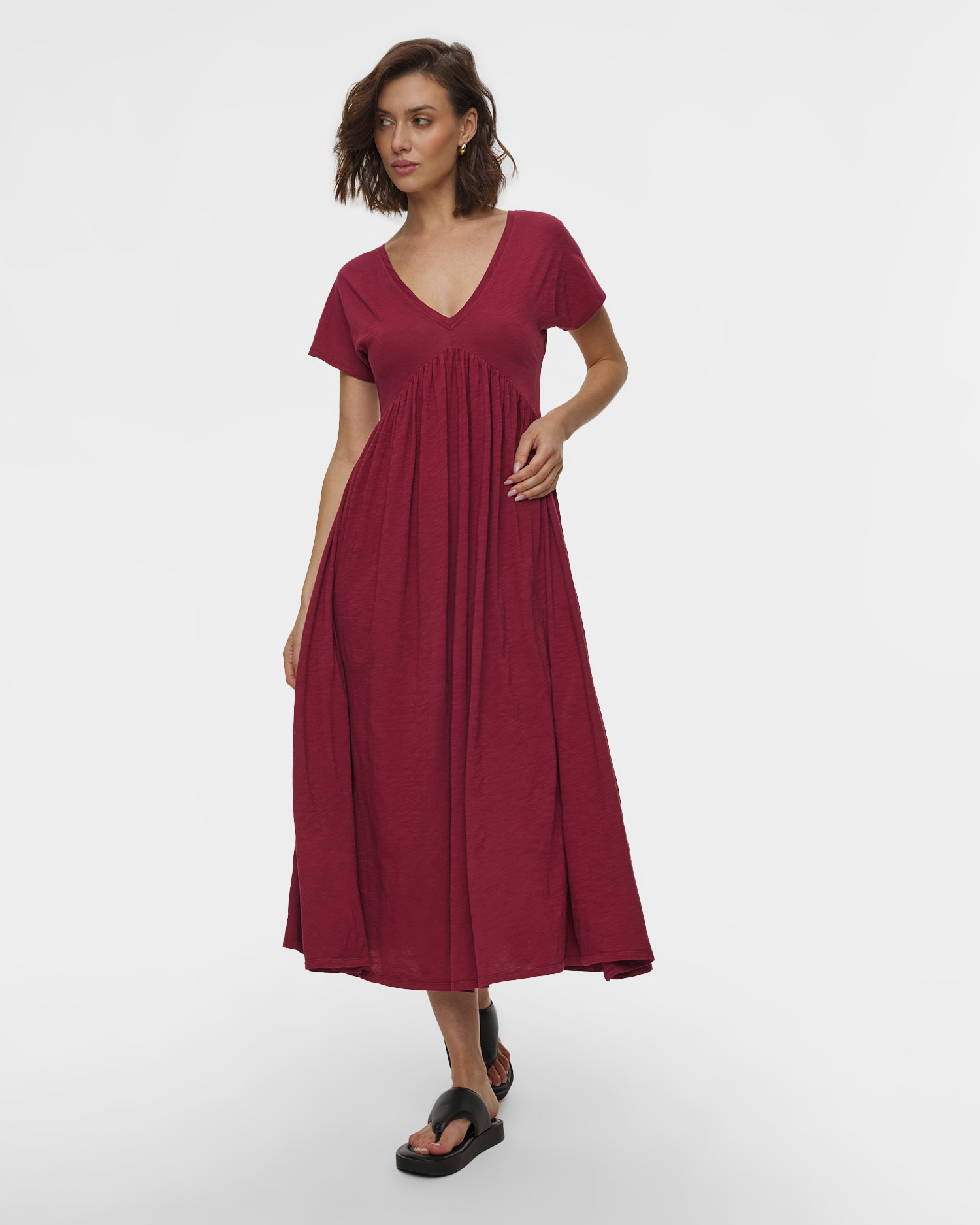 Deha Sommerkleid für Damen in Dunkelrot