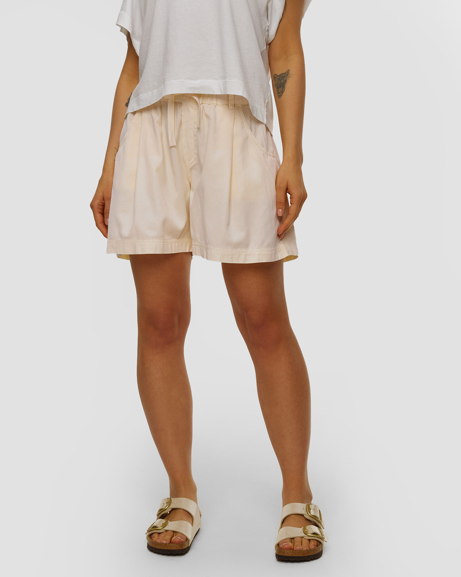 Deha Damenshorts aus Lyocell, Farbe/Muster: Beżowy