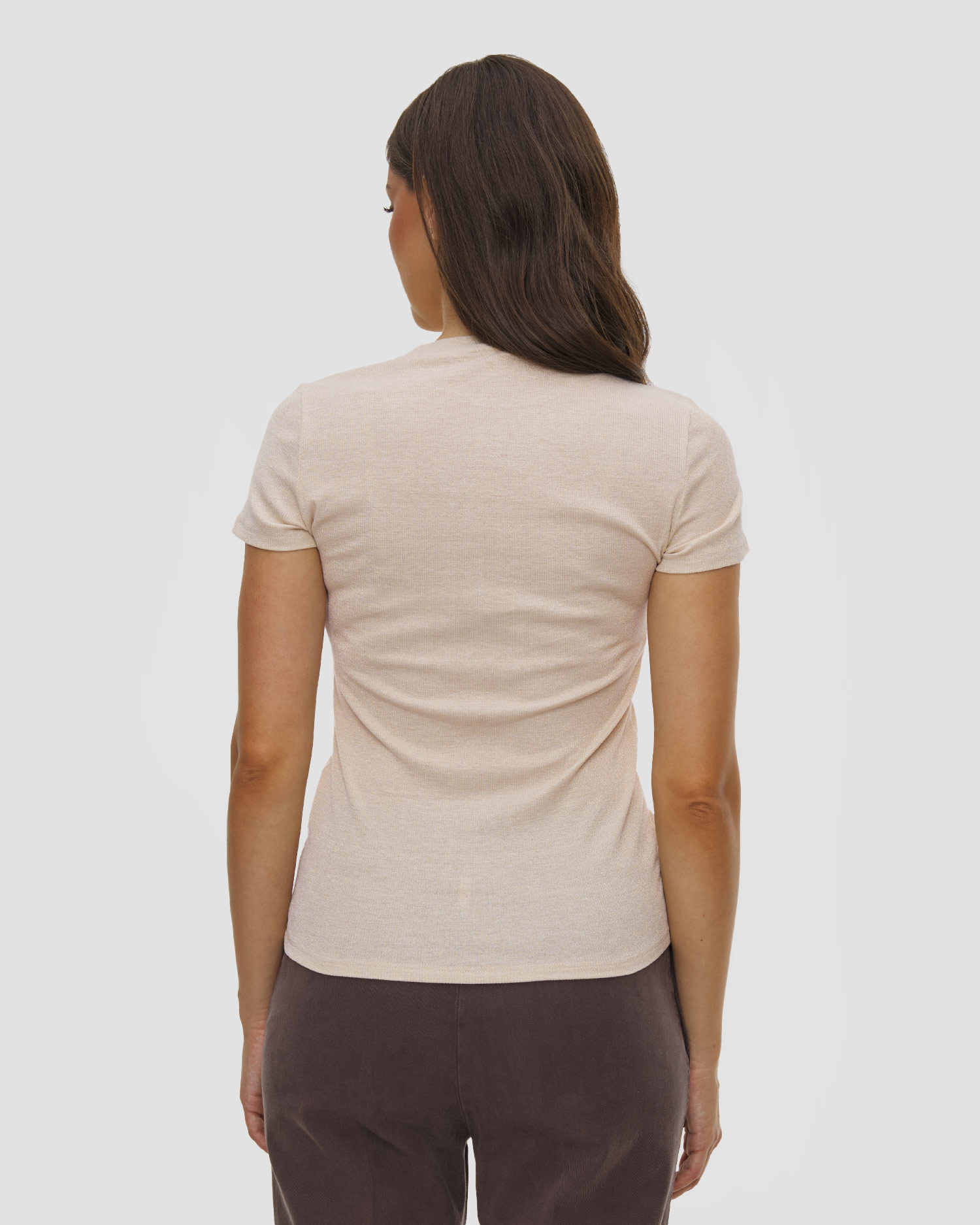 T-shirt tricoté en viscose avec lurex Deha