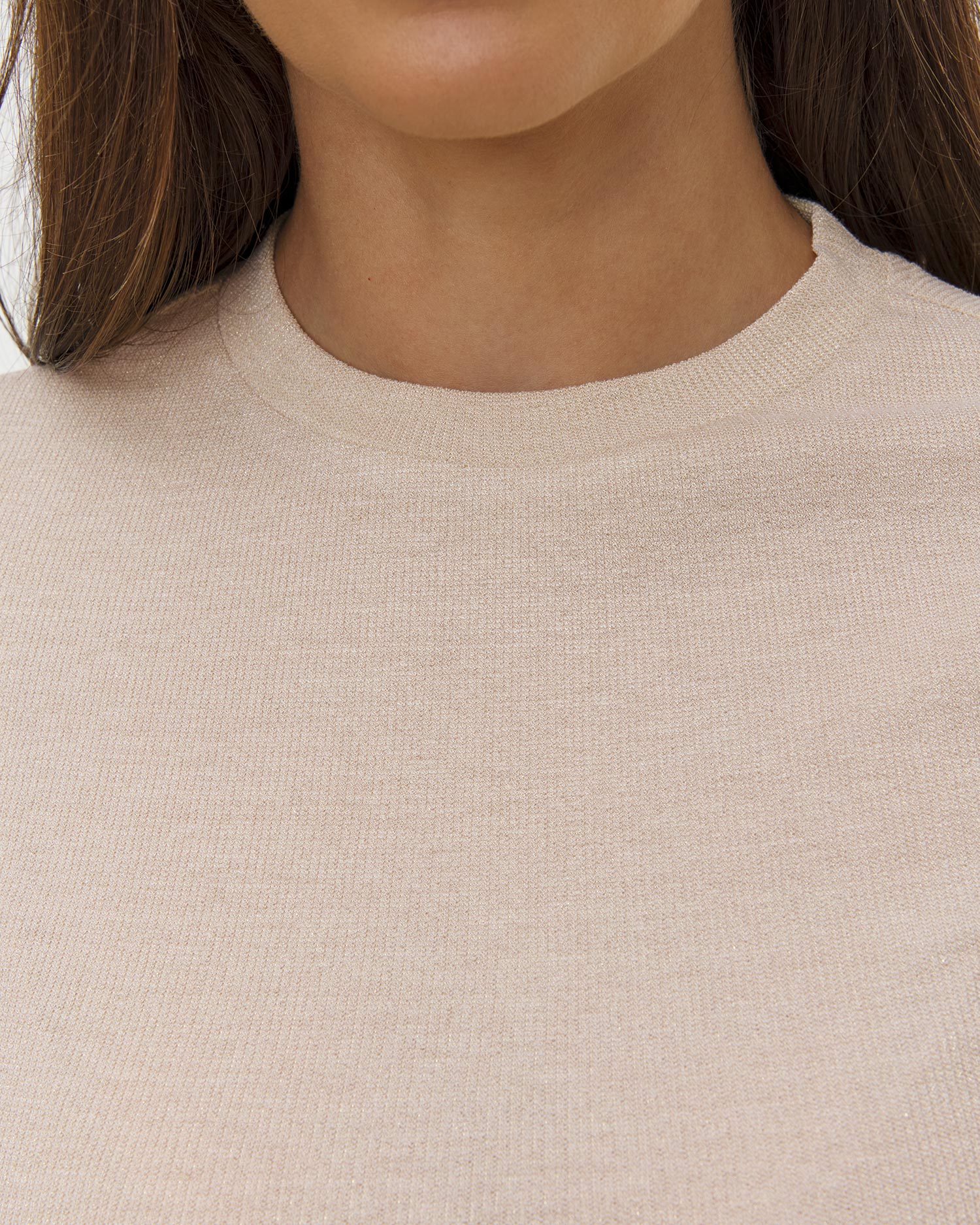 T-shirt tricoté en viscose avec lurex Deha
