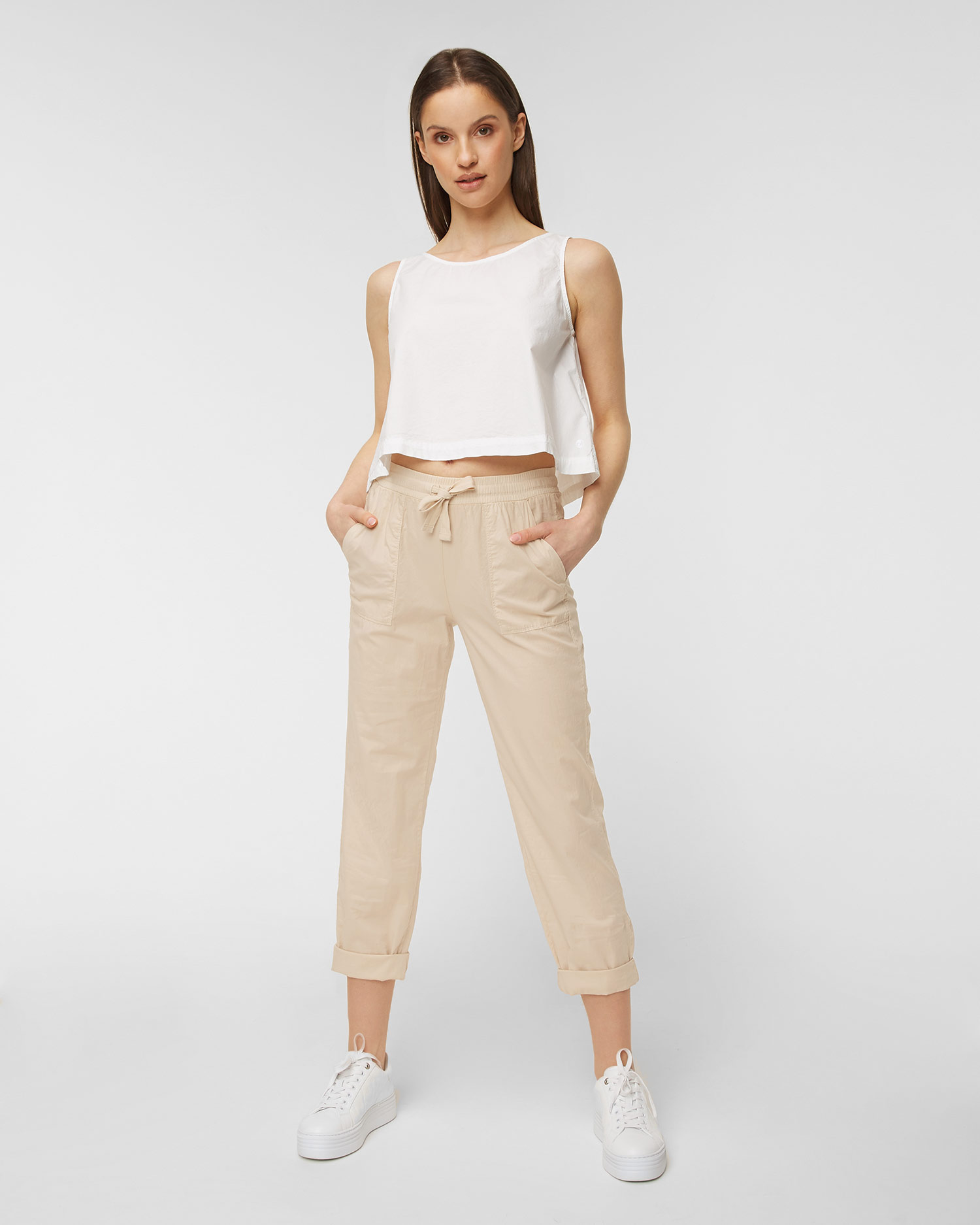 Bílé dámské tílko Deha HYPE