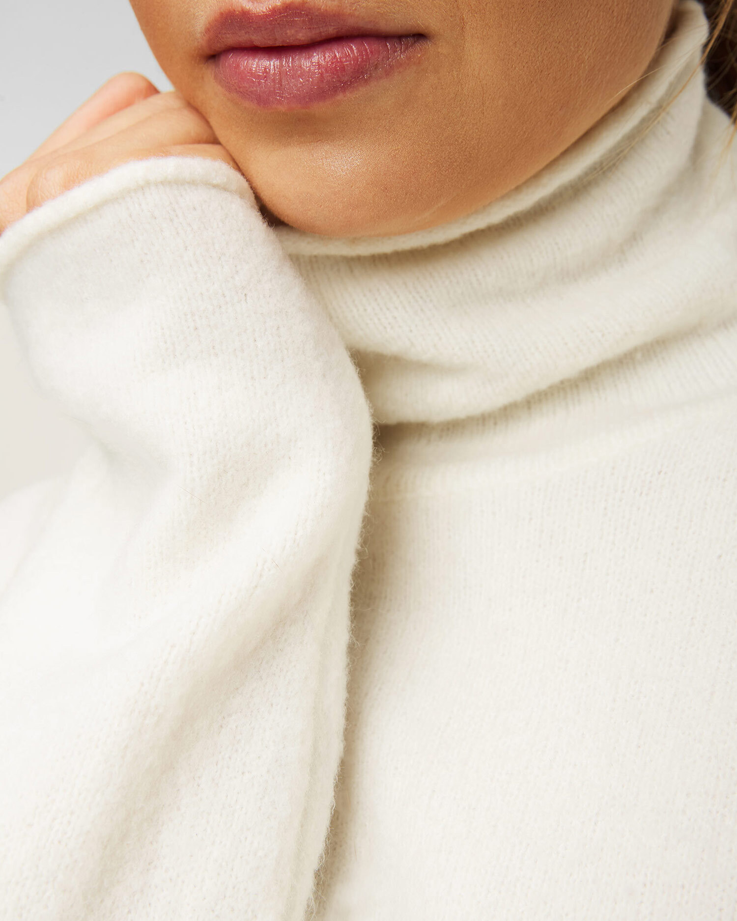 Sweter z półgolfem damski Deha