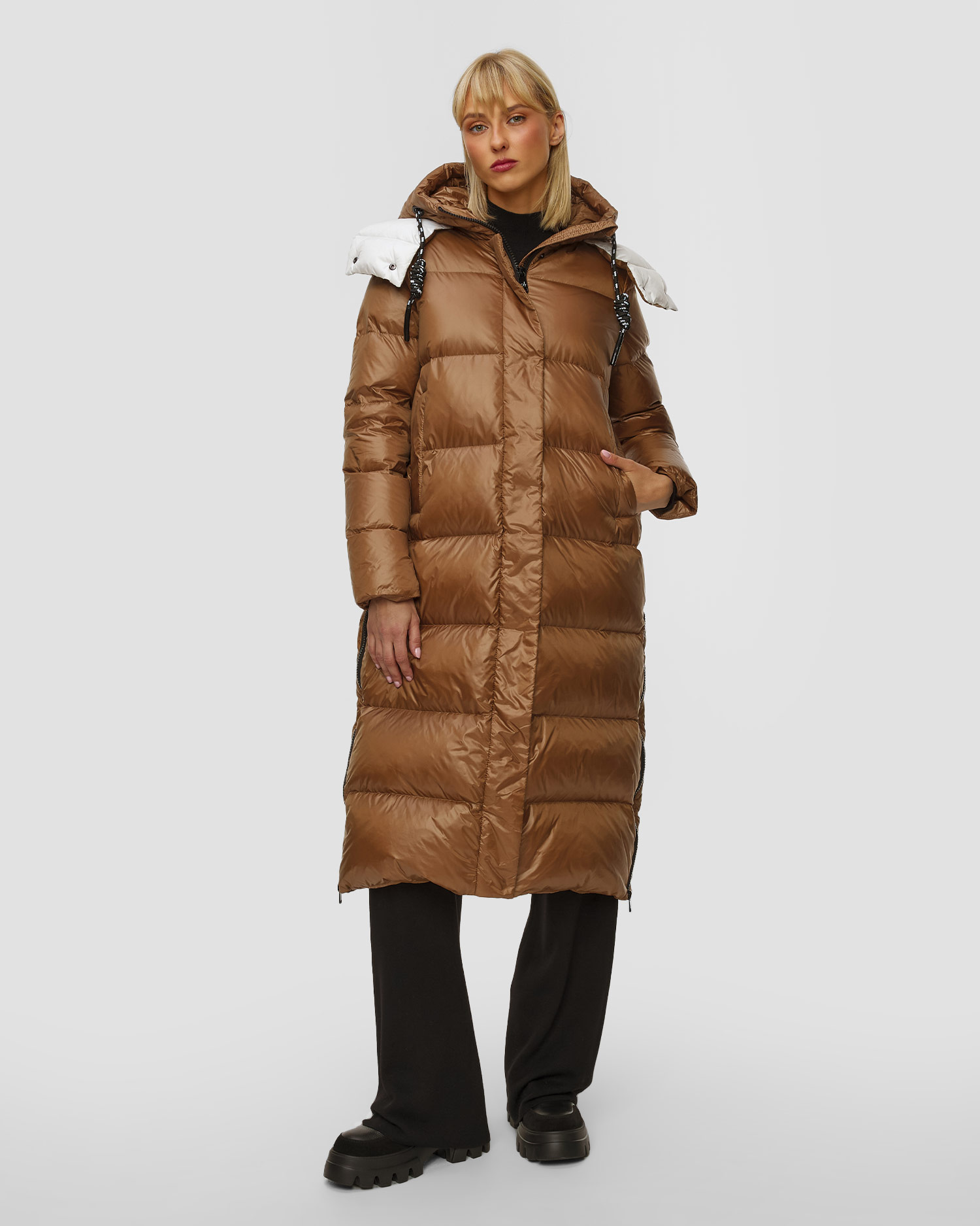 Palton pentru femei Deha - maro