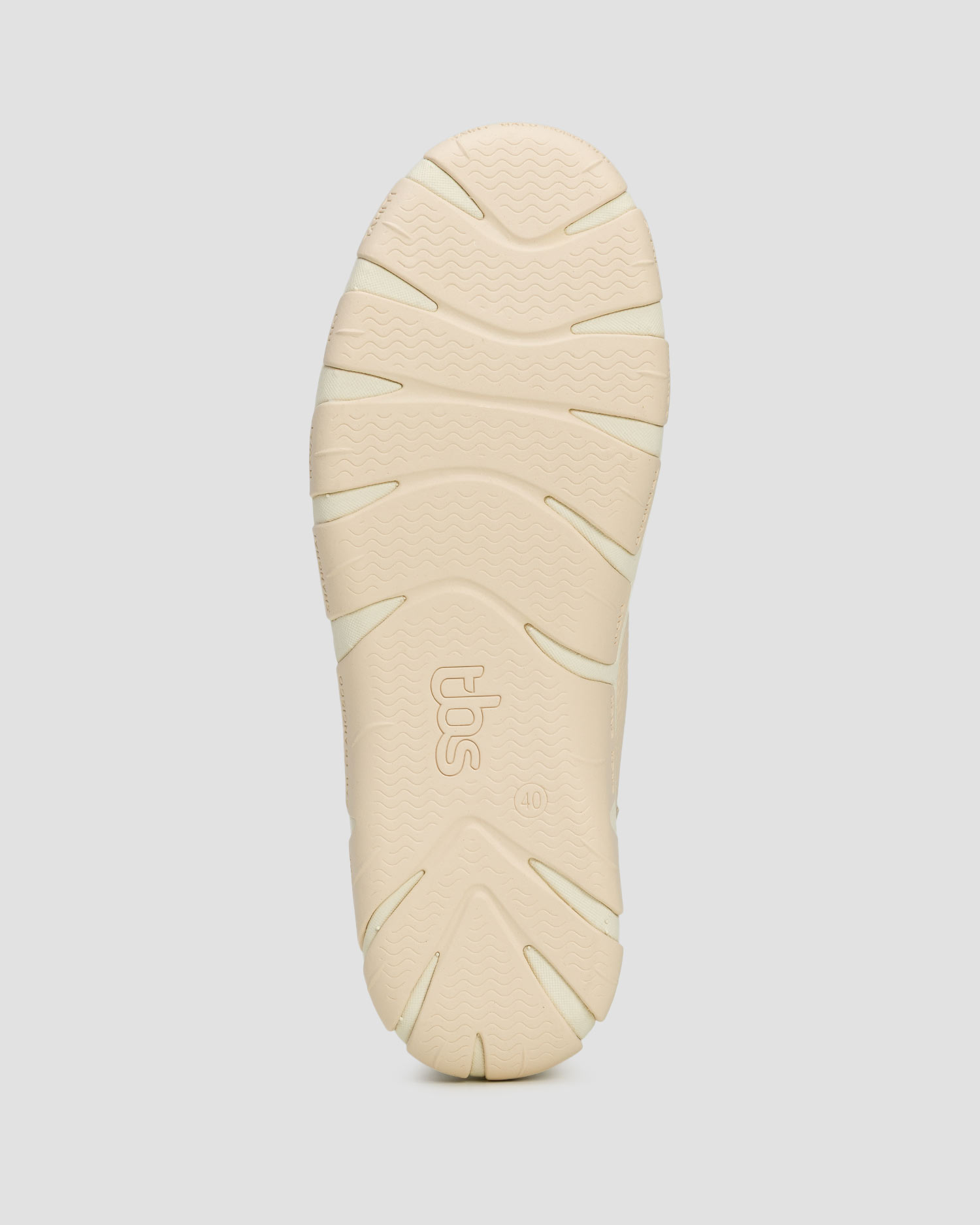 Women's beige leather shoes TBS Jazaru