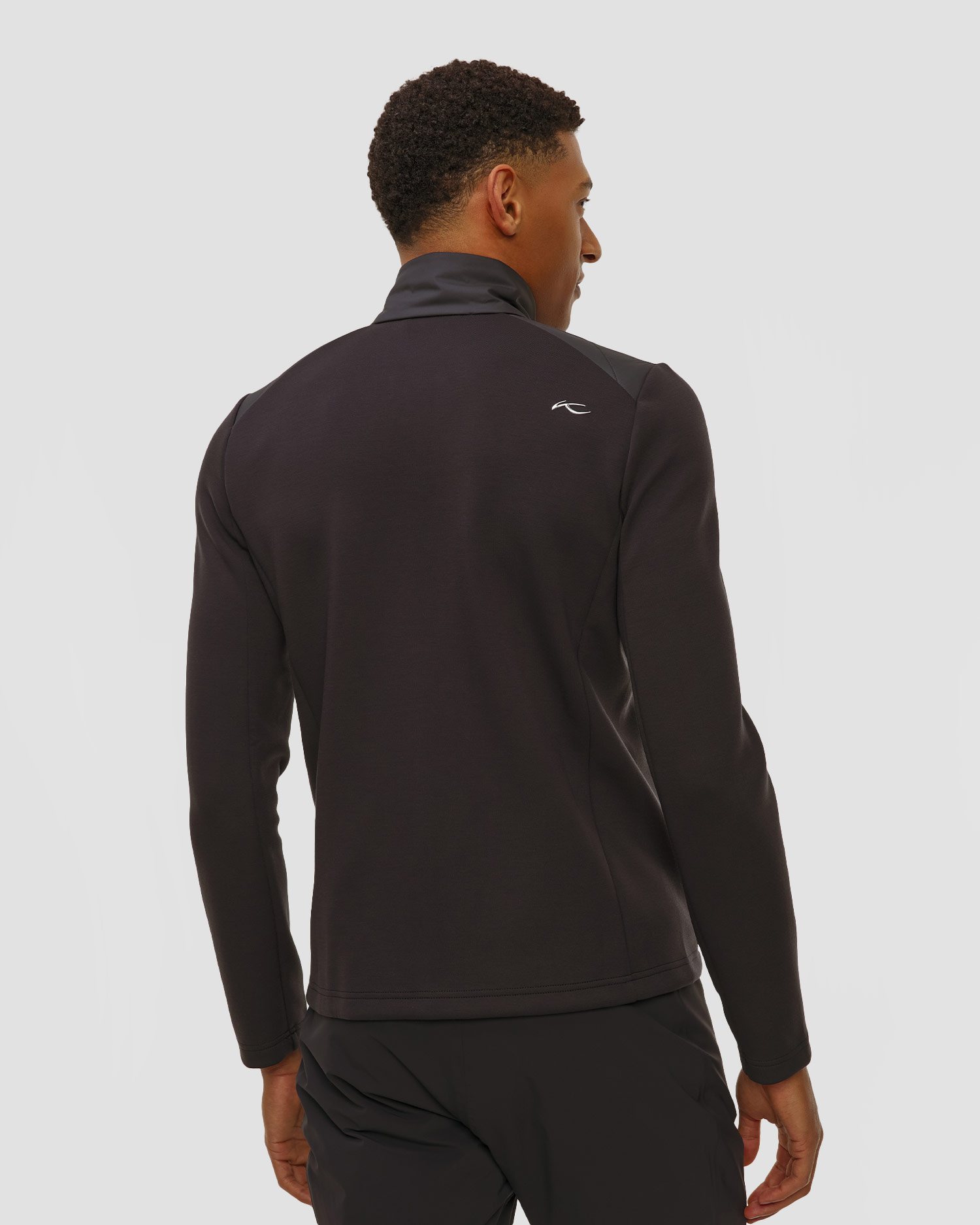 Sweat-shirt midlayer noir pour hommes Kjus Men Formula Midlayer Jacket